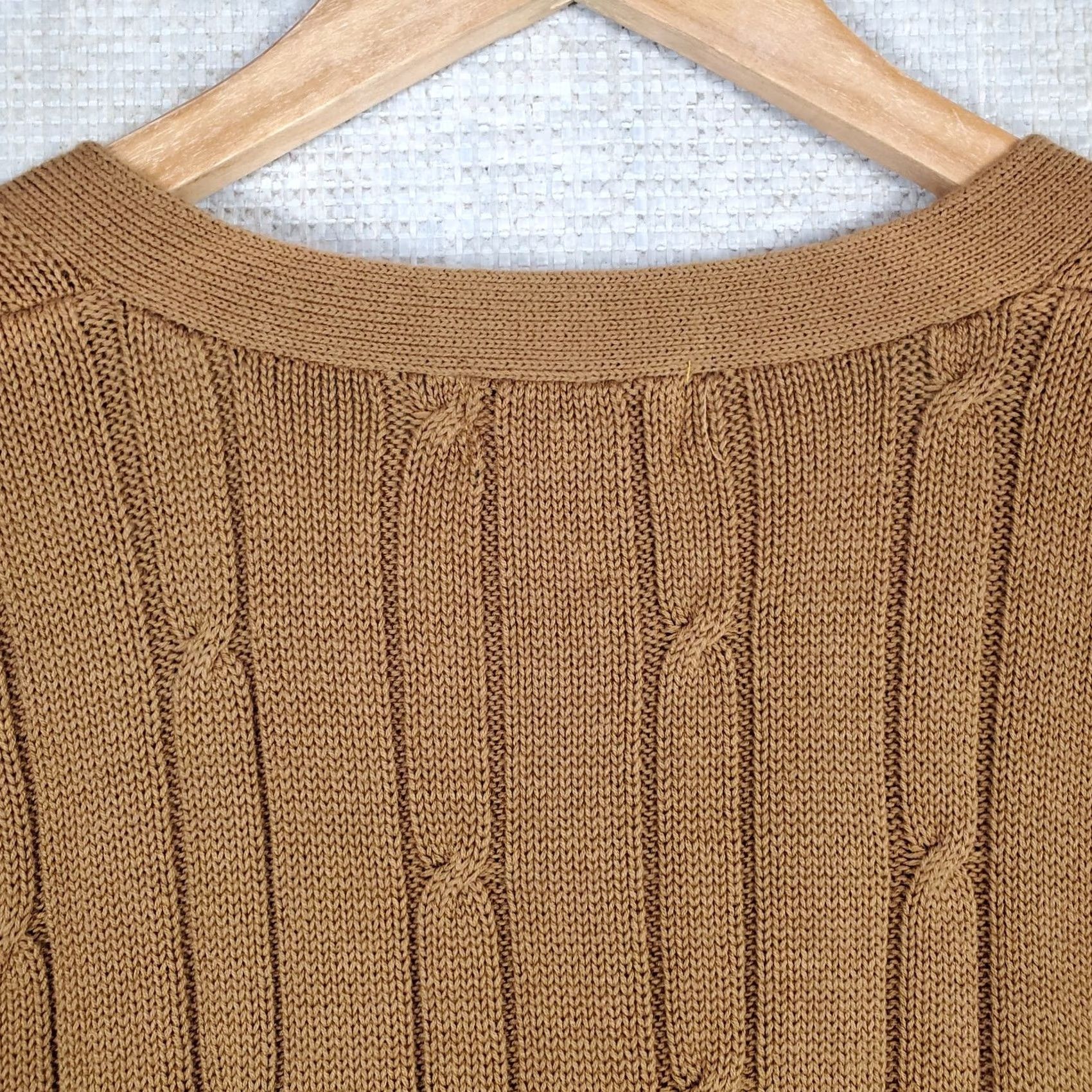 Vintage Vintage Crystal Downs Michigan Cardigan Vest Mens Large Brown 100% Combed Cotton V Neck Button Front Pockets Golf VTG Size US L / EU 52-54 / 3 - 6 Thumbnail
