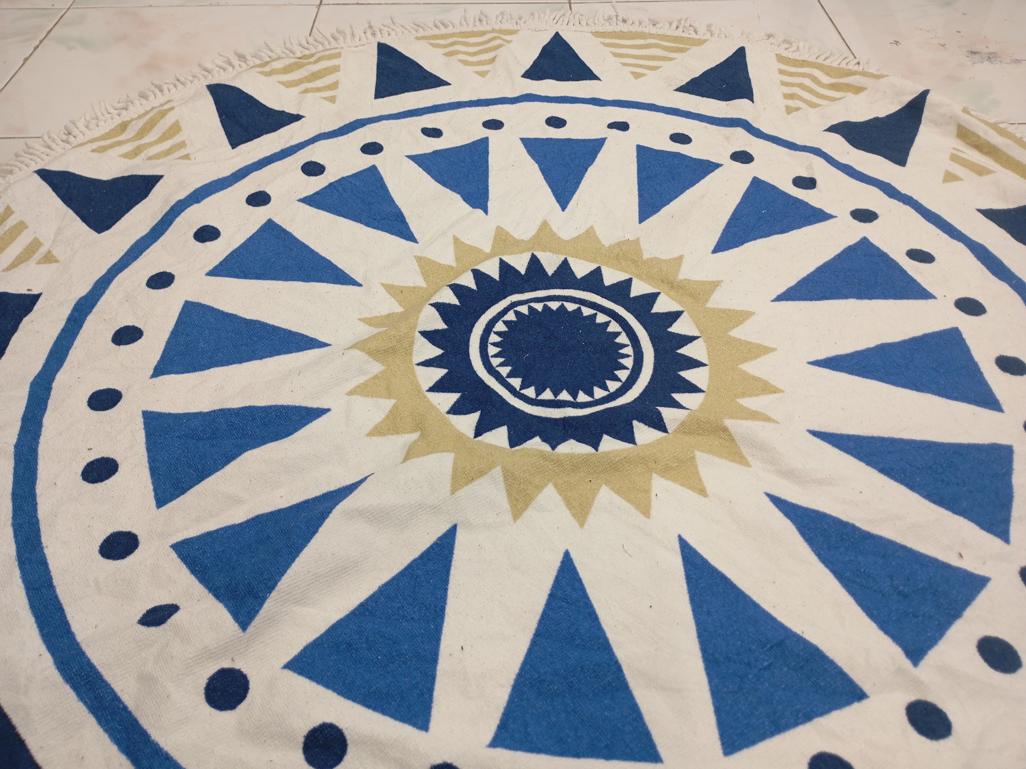 Native Native Navajo Round Tablecloth Round Beach Towel Size ONE SIZE - 4 Thumbnail