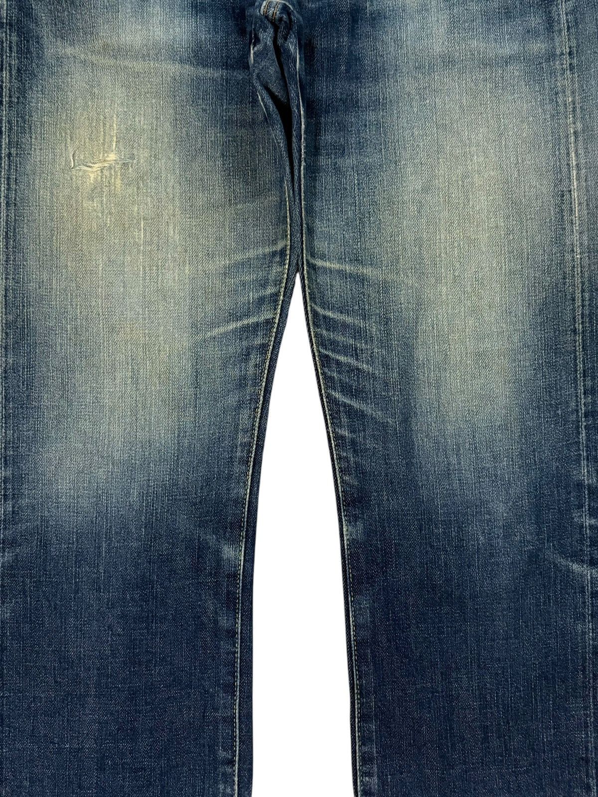 Uniqlo Vintage Japanese Uniqlo Mud Wash Distressed Selvedge Jeans Size US 32 / EU 48 - 6 Thumbnail