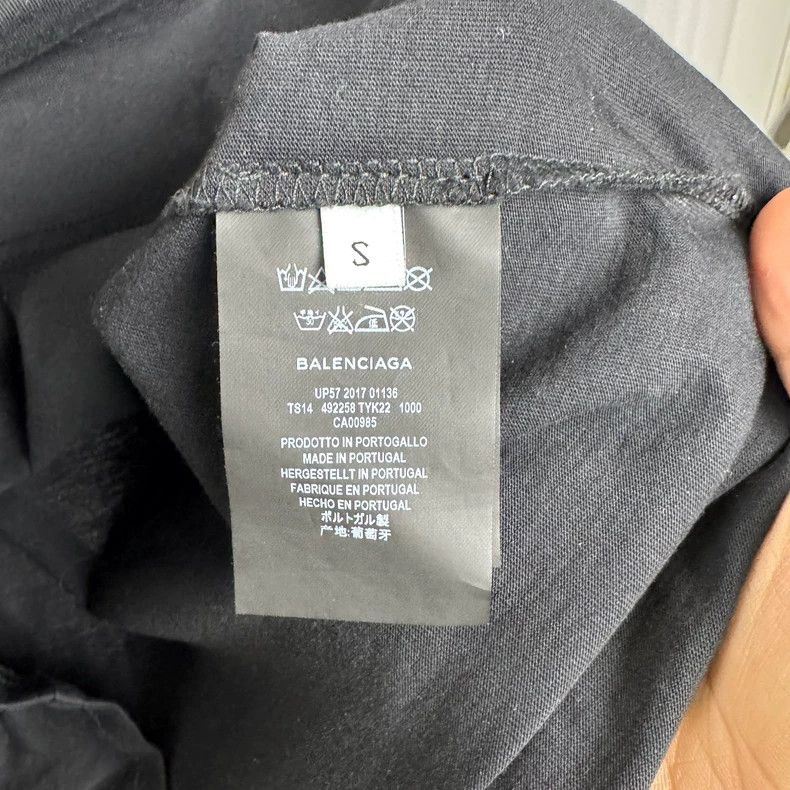 Balenciaga Balenciaga Black cotton short sleeves 2502-Nextarrow Size US S / EU 44-46 / 1 - 5 Thumbnail