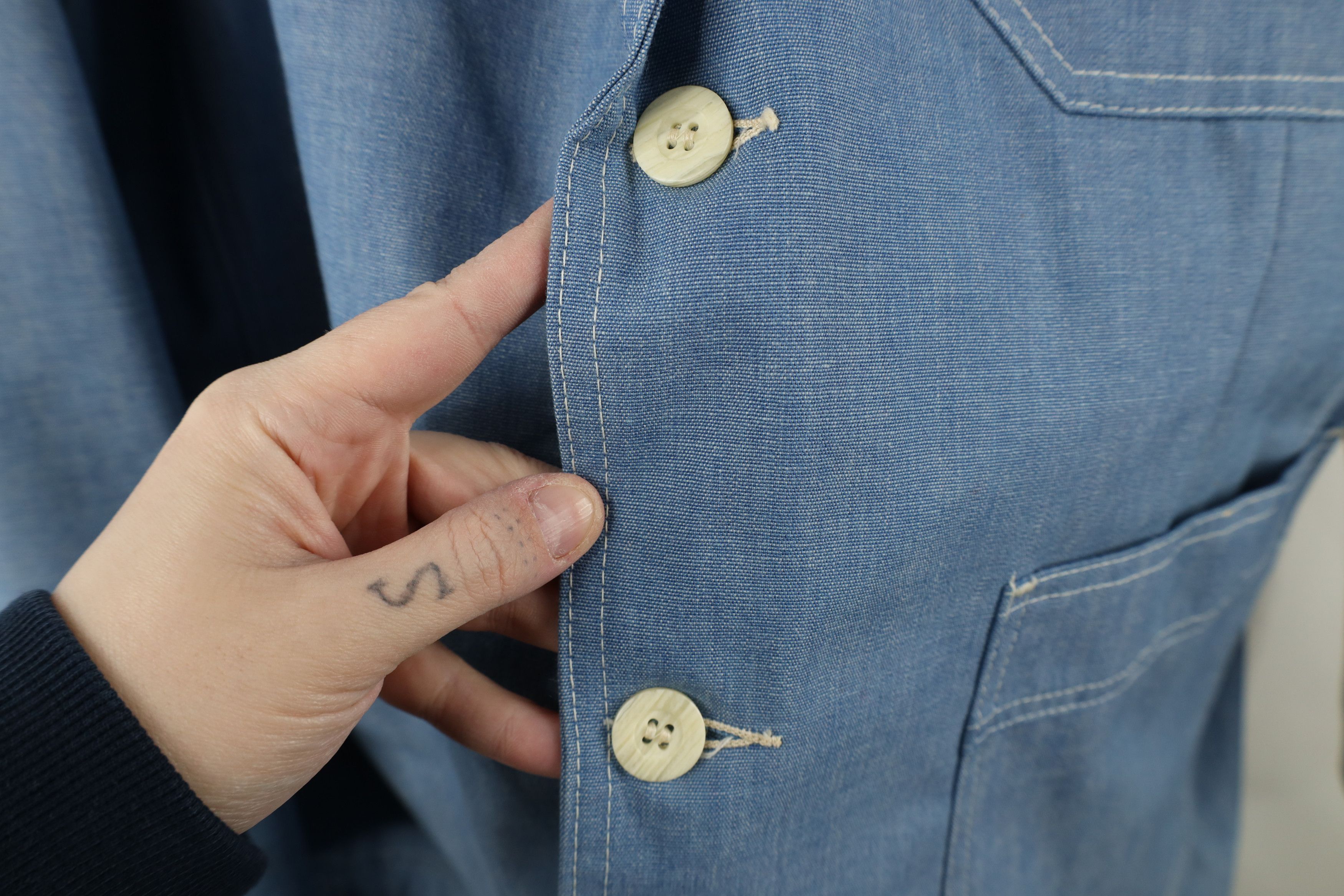 Vintage Vintage 70s Streetwear Denim 2 Button Suit Coat Jacket USA Size US L / EU 52-54 / 3 - 4 Thumbnail