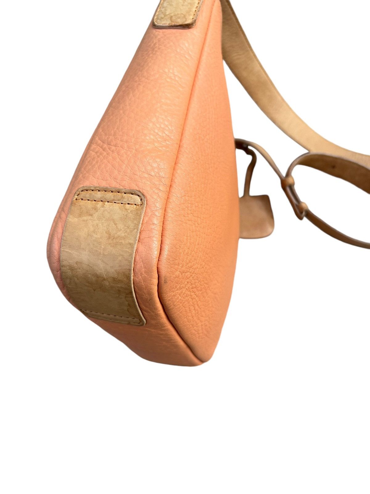 Leather Vintage Kitamura Japan Fade Muddy Patina Leather Bag Sling Size ONE SIZE - 14 Thumbnail