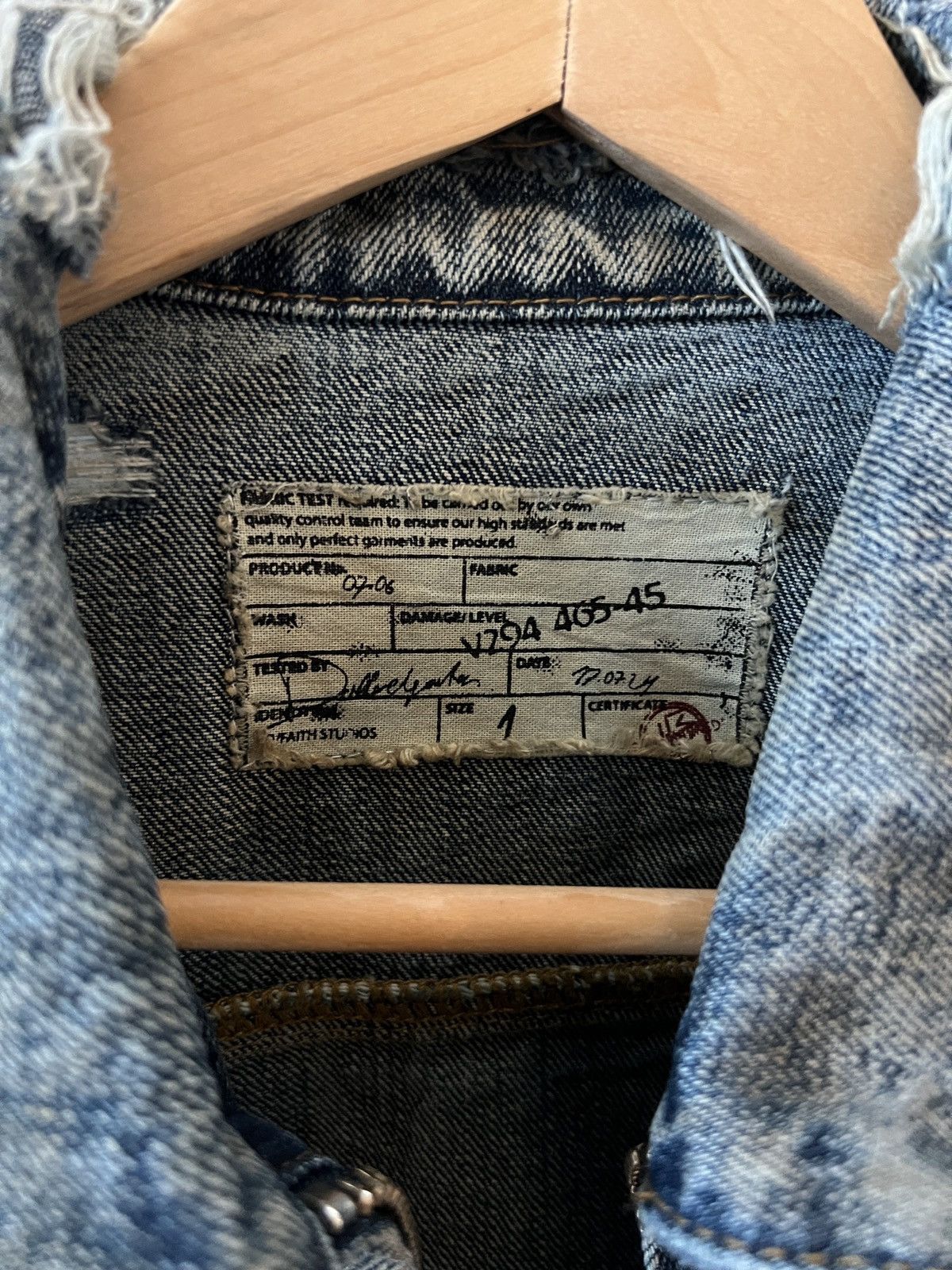 No Faith Studios No Faith Studios Japanese Dust Selvedge Trucker Jacket Size US S / EU 44-46 / 1 - 3 Thumbnail