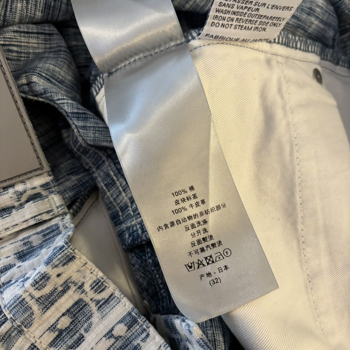 Dior Dior Blue Oblique Logo Denim Jeans Size 32 Size US 32 / EU 48 - 10 Thumbnail
