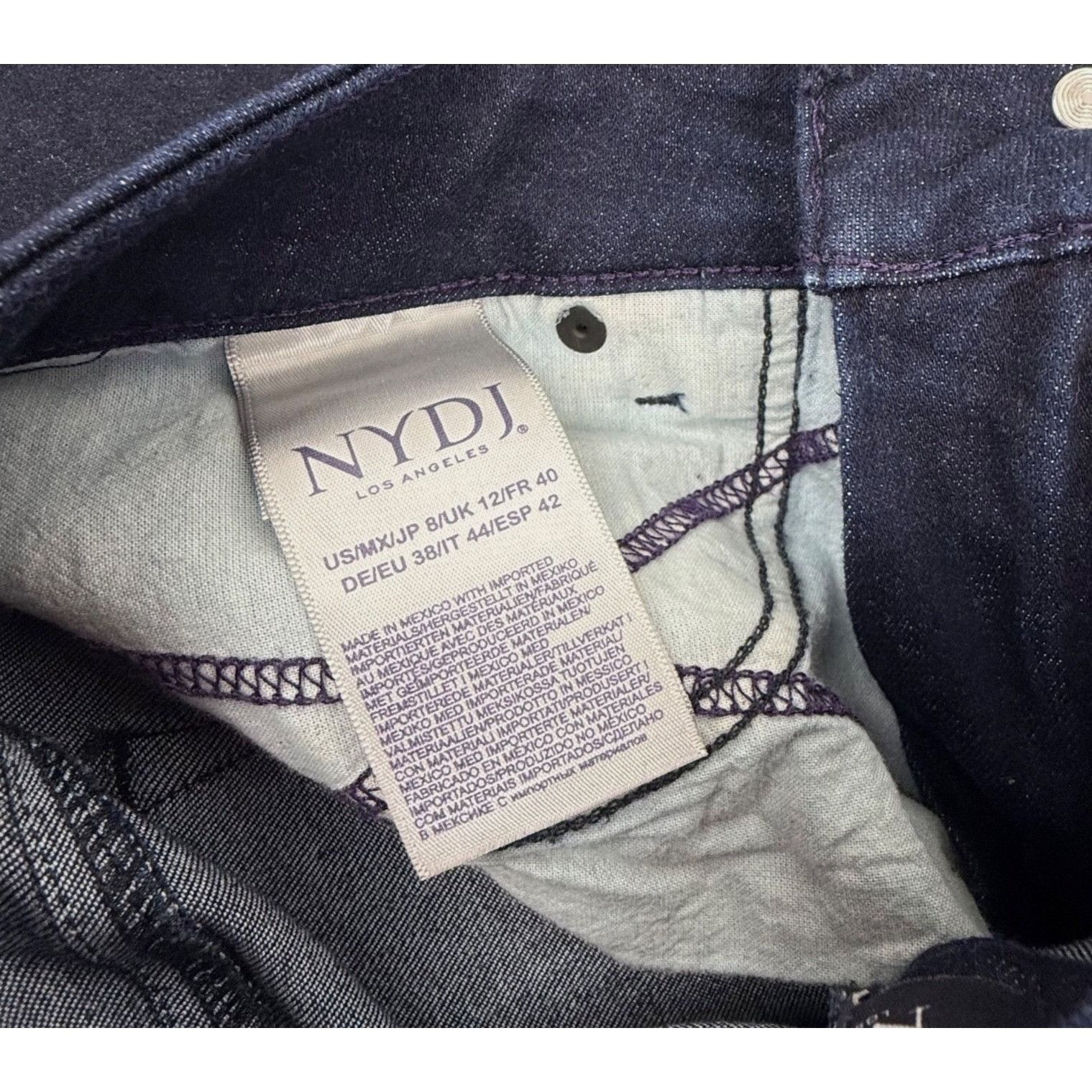 NYDJ NYDJ Ami Skinny Lift-Tuck Legging Women's Jeans Dark Wash St Size 30" / US 8 / IT 44 - 3 Thumbnail