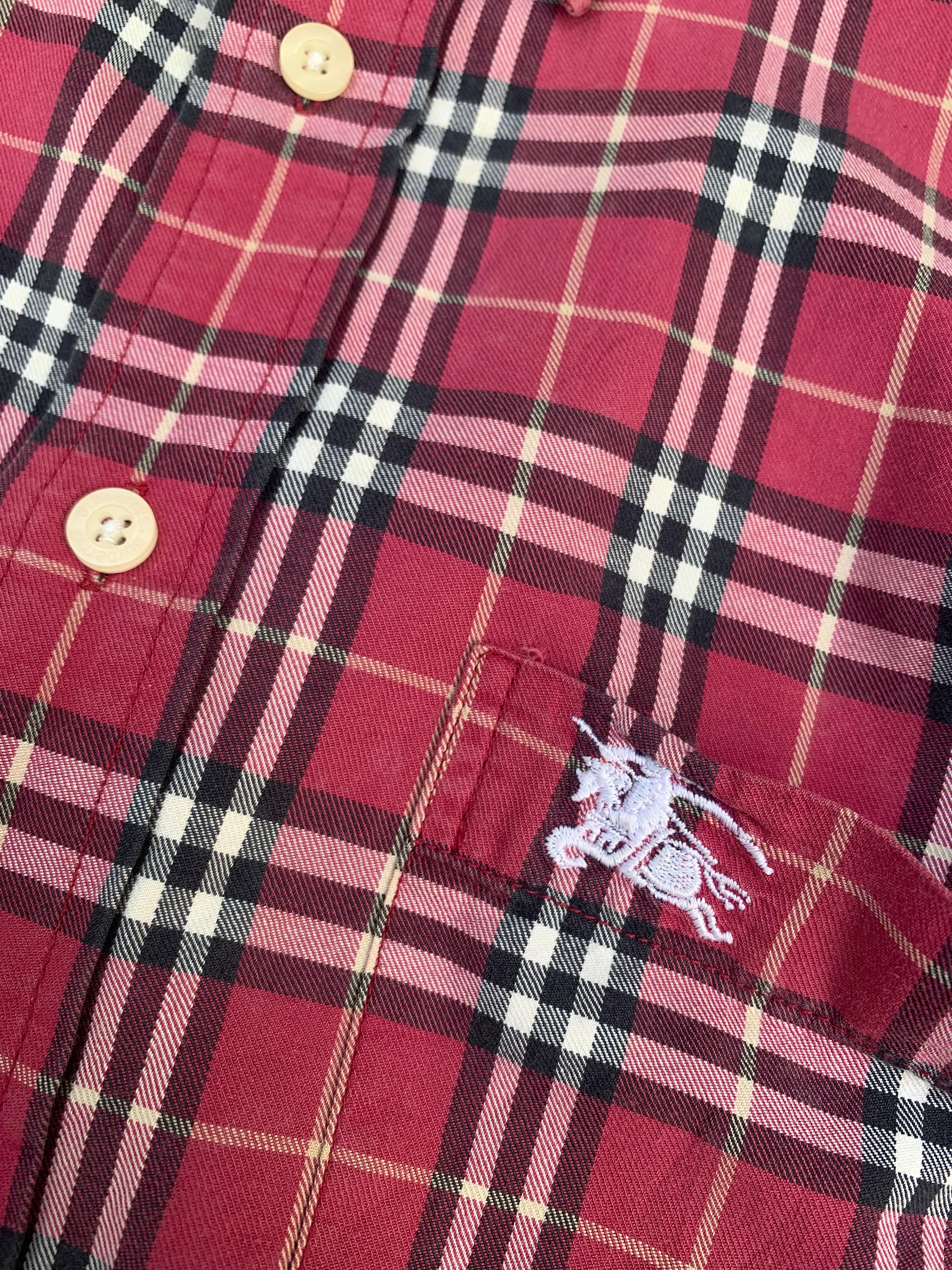 Burberry VTG burberrys Red Nova check Shirt Size US S / EU 44-46 / 1 - 4 Thumbnail