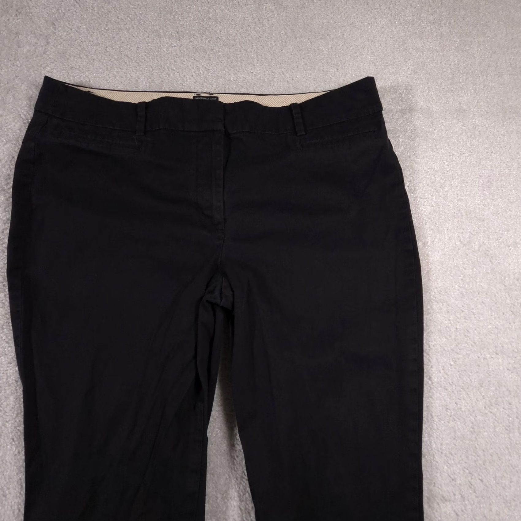 Talbots Talbots Pants Womens 12P The Perfect Crop Petite Stretch Career Office Blue Straight Zip Front Pockets Mens? Size 34" / US 12 / IT 48 - 3 Thumbnail