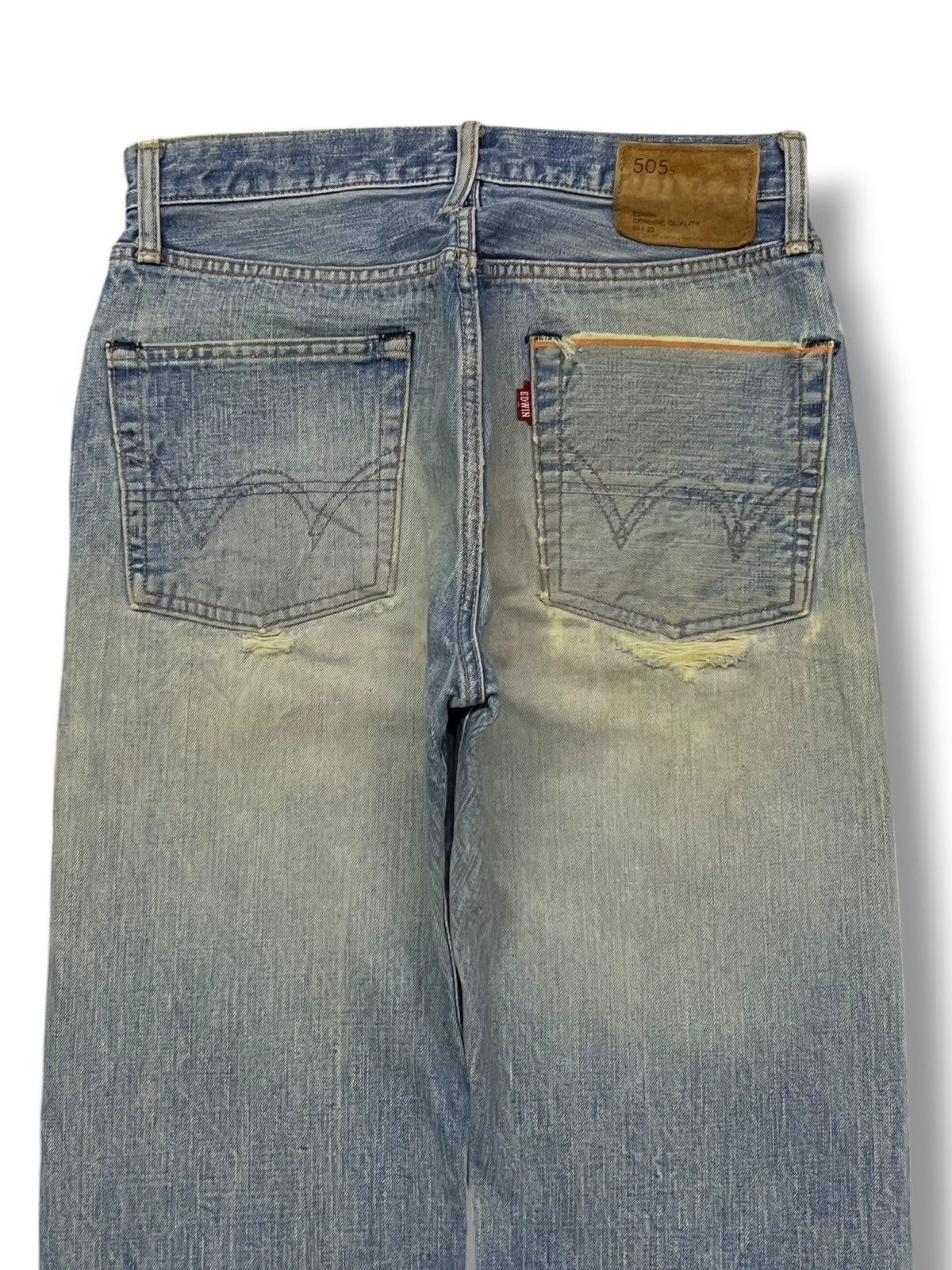 Edwin Vintage Edwin 505s Selvedge Denim Japan - Distressed Denim Size US 28 / EU 44 - 5 Thumbnail