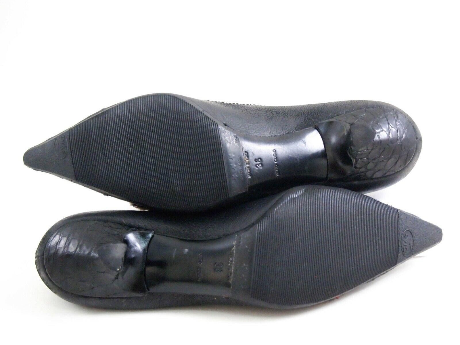 Prada Prada Pumps Sculptural Mid Heel Black Womens US 6 EU 36 Size US 6 / IT 36 - 8 Thumbnail