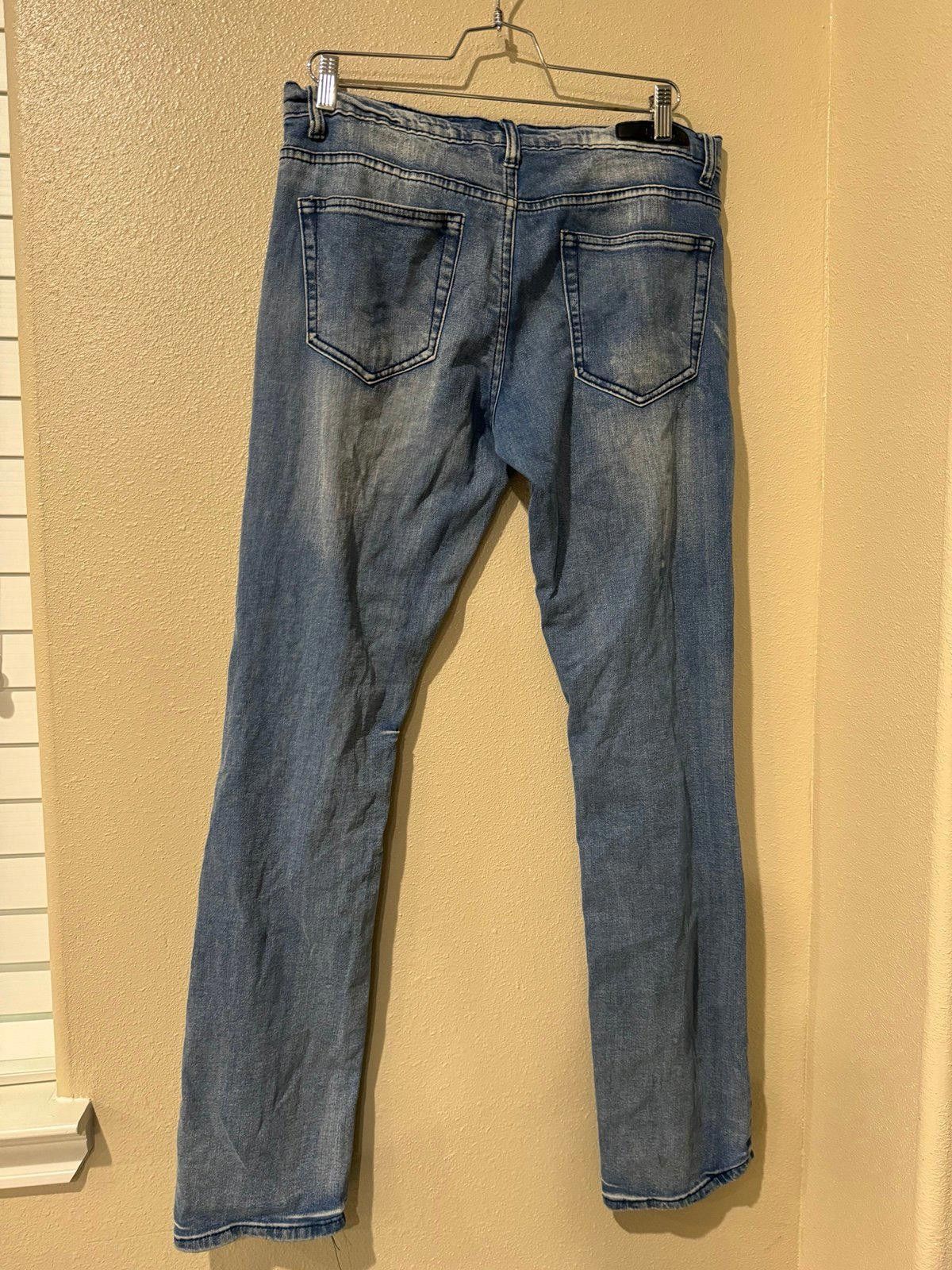 Designer Black brand Ripped Jeans Size US 32 / EU 48 - 2 Thumbnail