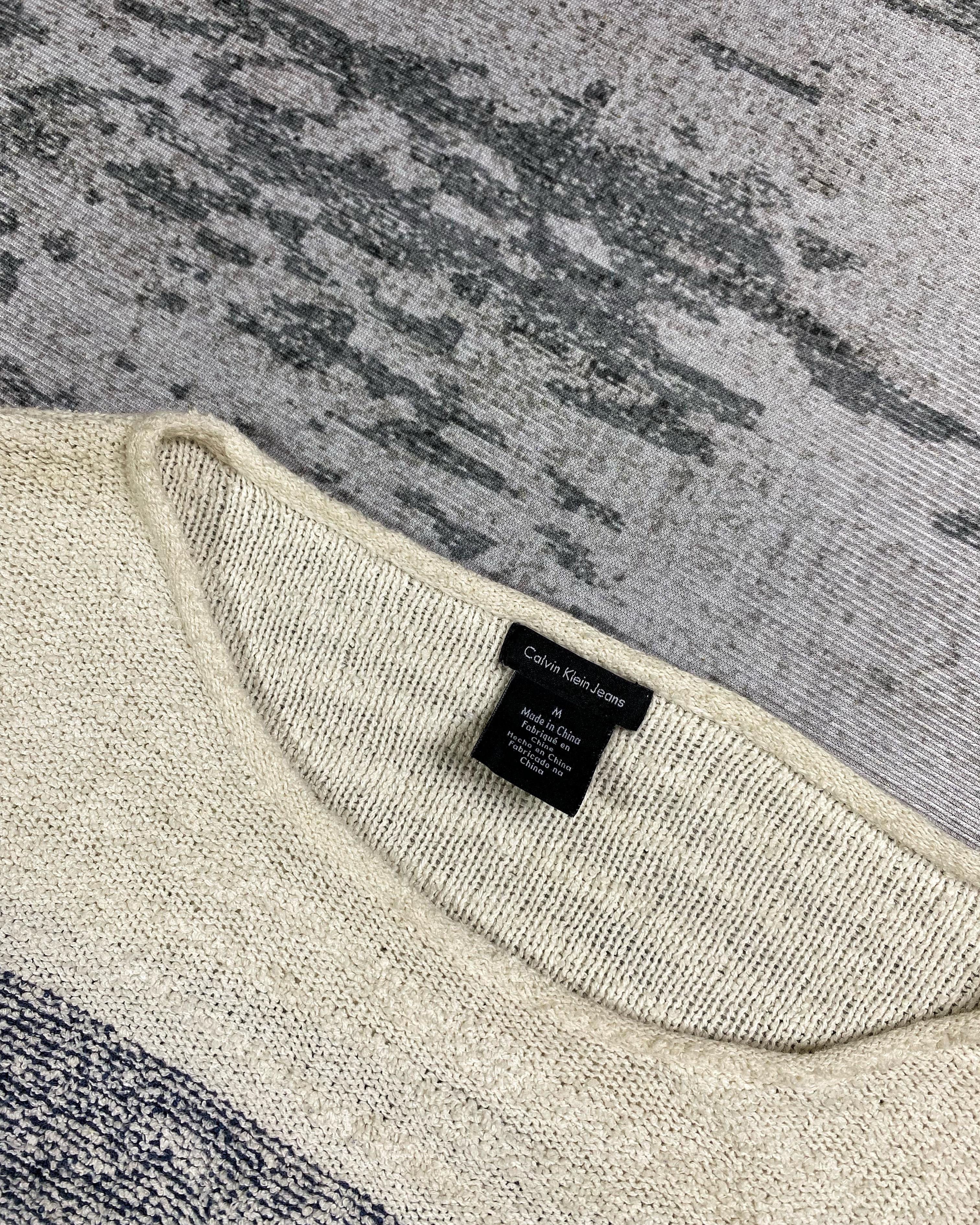Japanese Brand 2000s Calvin Klein Cdg Docking Knit Hybrid y2k Lgb Ifsix Size US M / EU 48-50 / 2 - 5 Thumbnail