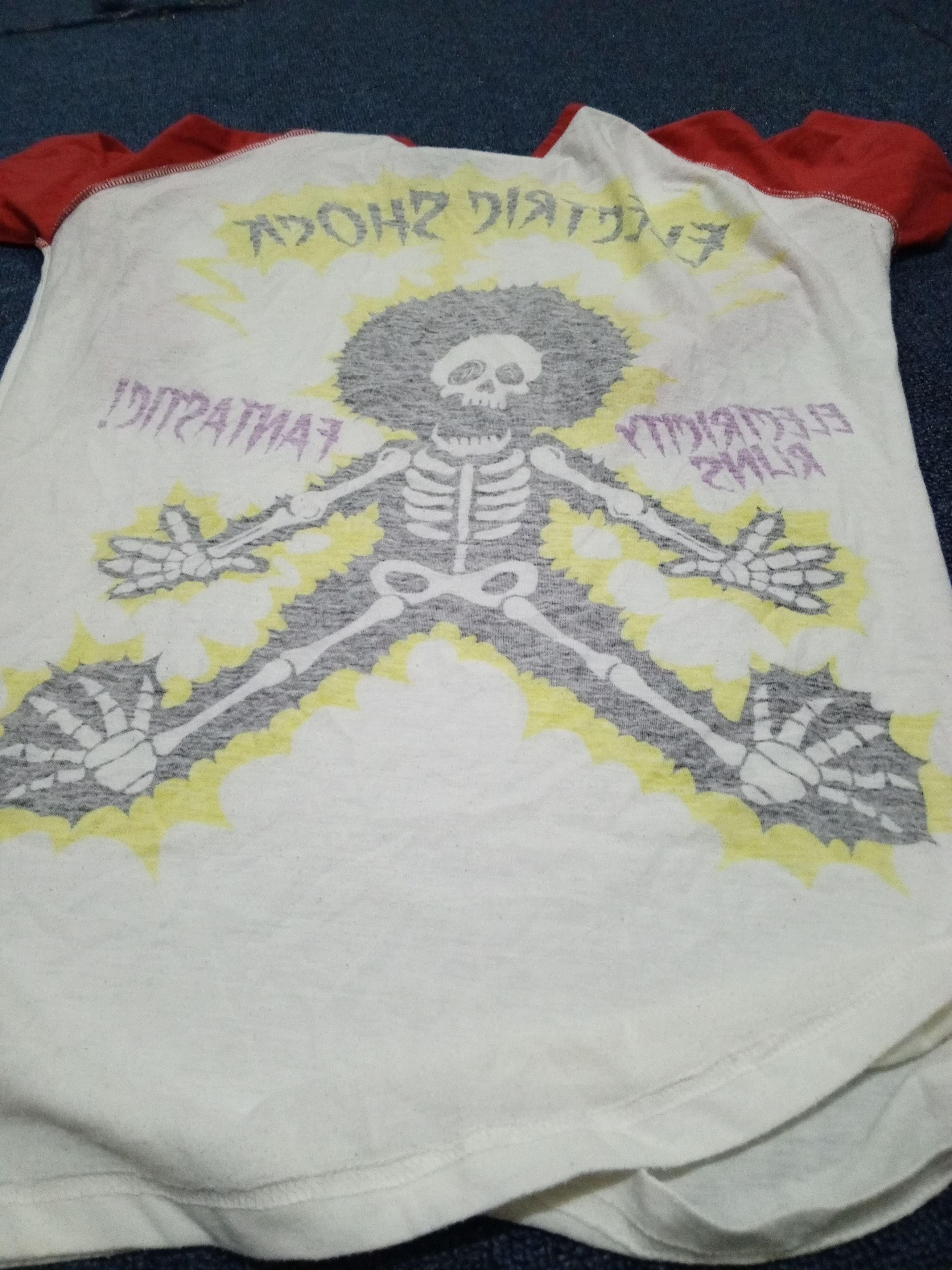 Japanese Brand 3Q ELECTRIC SHOCK SKULLS RARE Size M / US 6-8 / IT 42-44 - 6 Thumbnail