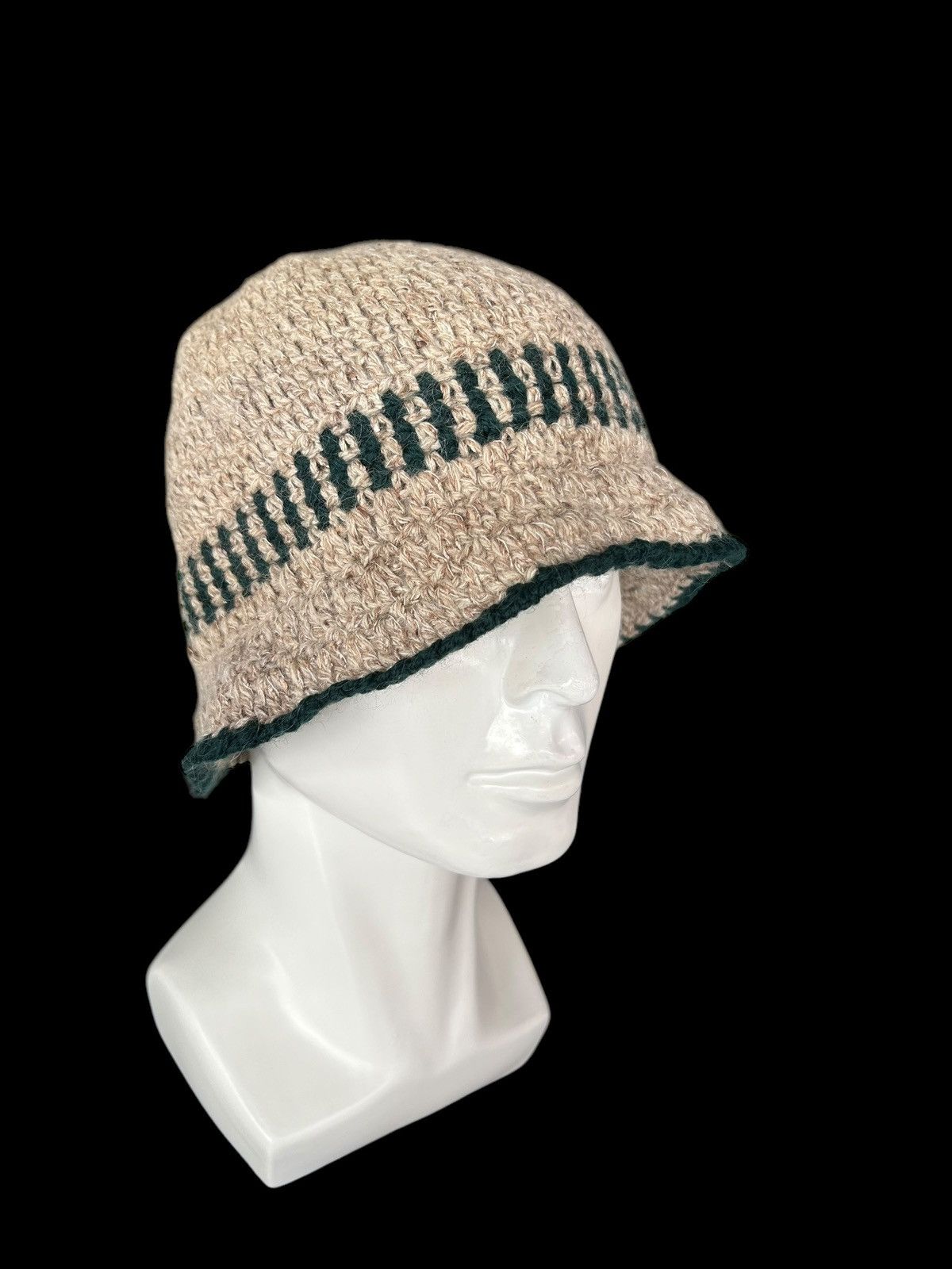 Japanese Brand × Kapital × Vintage Crochet Knitted handmade Hats Rare ☠️☠️ Size ONE SIZE - 3 Thumbnail