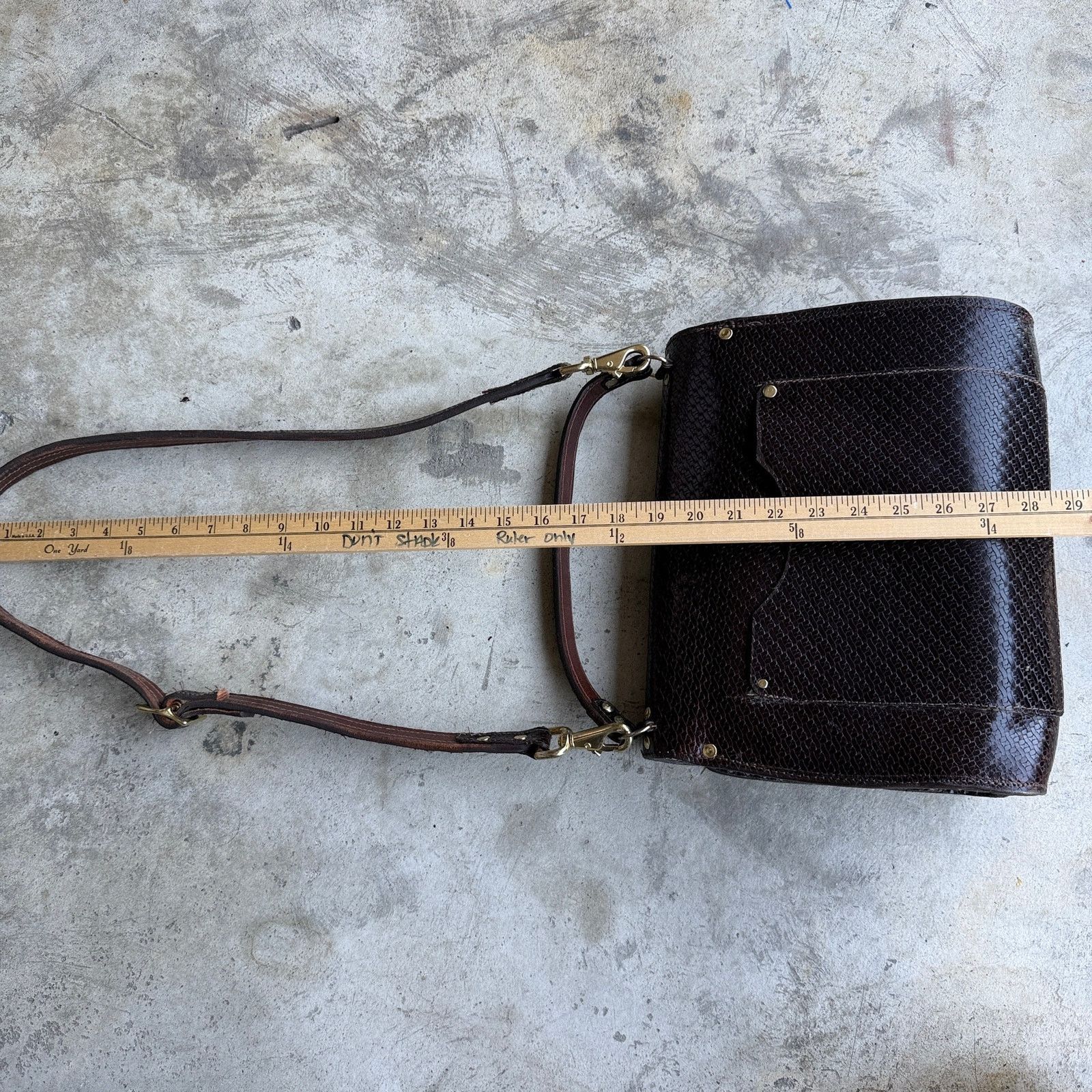 Other Vintage Y2K Woven Leather Western Turn Lock Shoulder Bag Size ONE SIZE - 7 Thumbnail