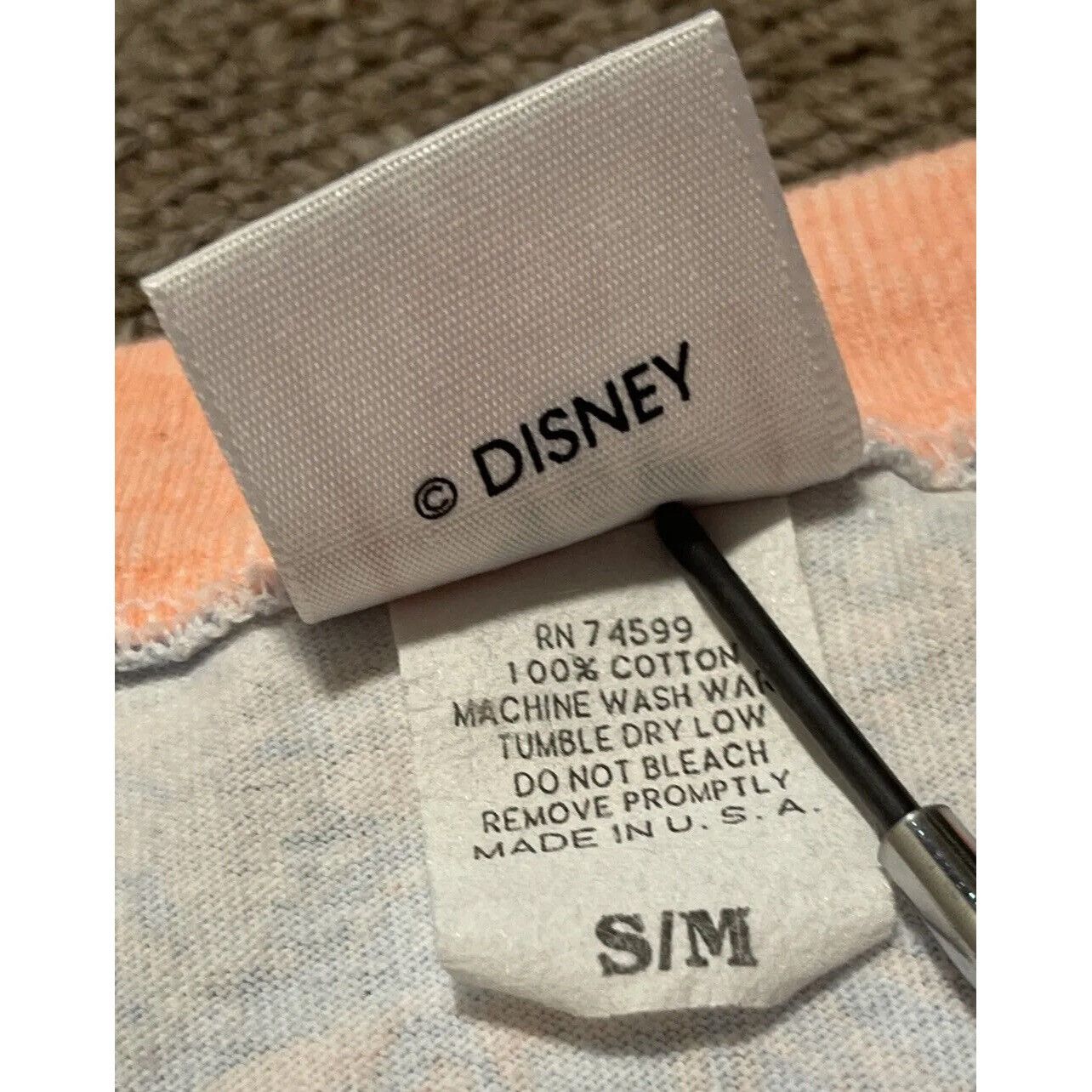 Disney Vintage 80s S/M Disney World Donald Duck Mickey AOP Single S Size US M / EU 48-50 / 2 - 4 Thumbnail