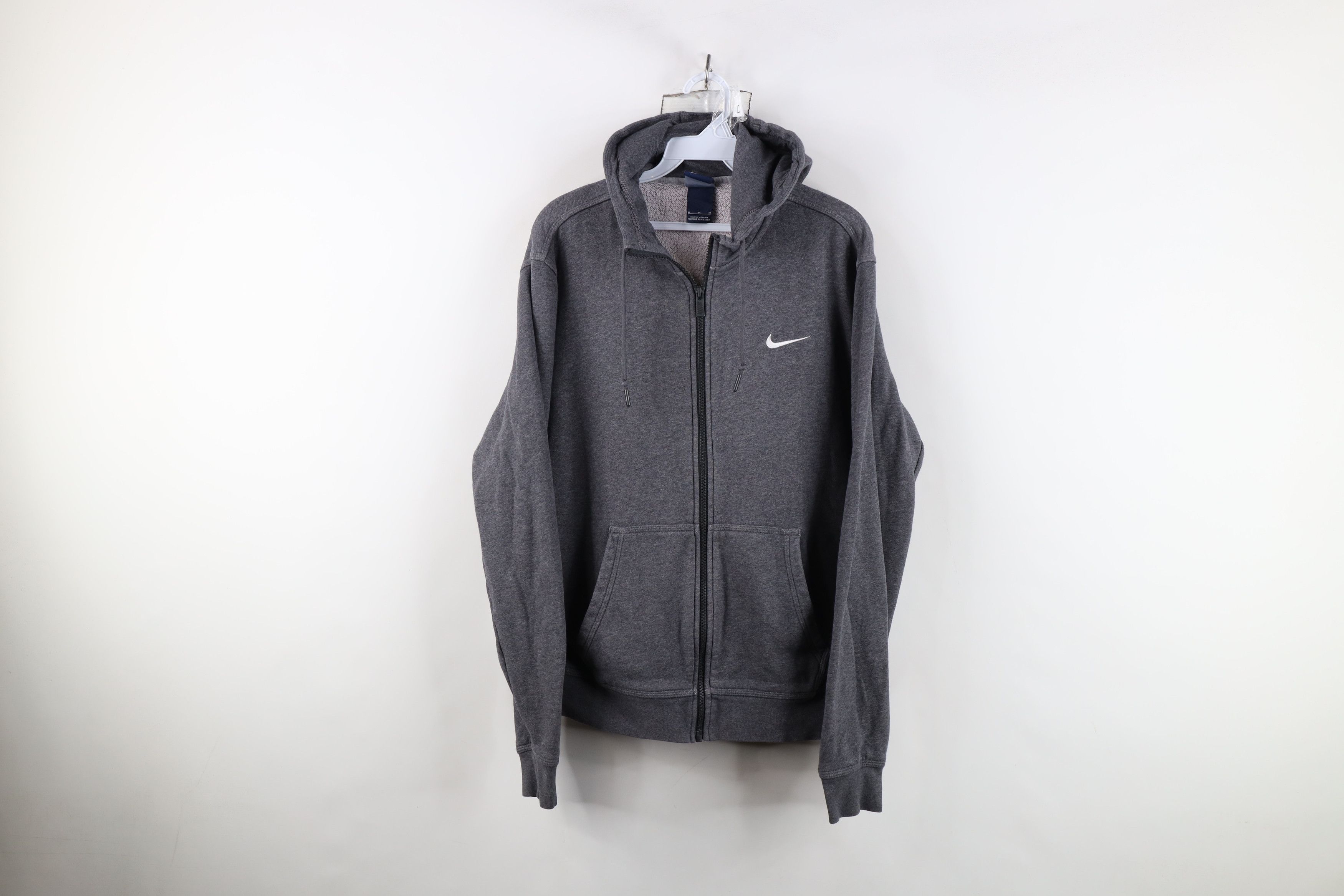 Nike Vintage Nike Mini Swoosh Full Zip Hoodie Sweatshirt Gray Size US M / EU 48-50 / 2 - 1 Thumbnail