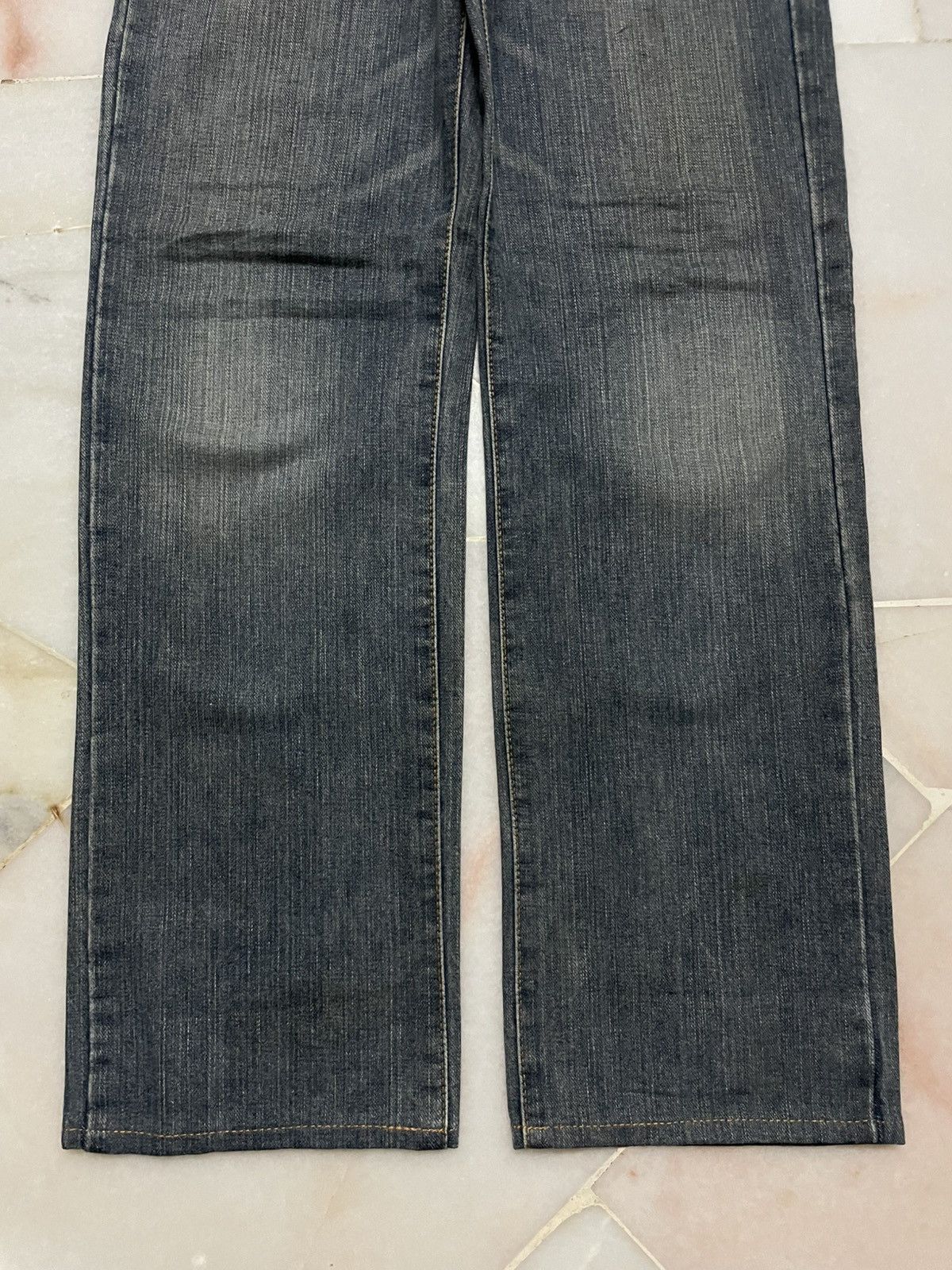 Edwin 💥Wide💥90s Style Edwin Whisker Baggy Denim Jeans Rare Size 25" / US 0 / IT 36 - 5 Thumbnail