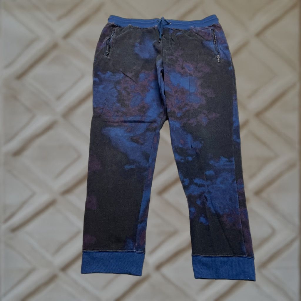 Vintage VINTAGE INC International Concepts Sweatpants Mens Large Dark Blue Zip Pockets 35x29 for Mens Size US 35 - 1 Thumbnail
