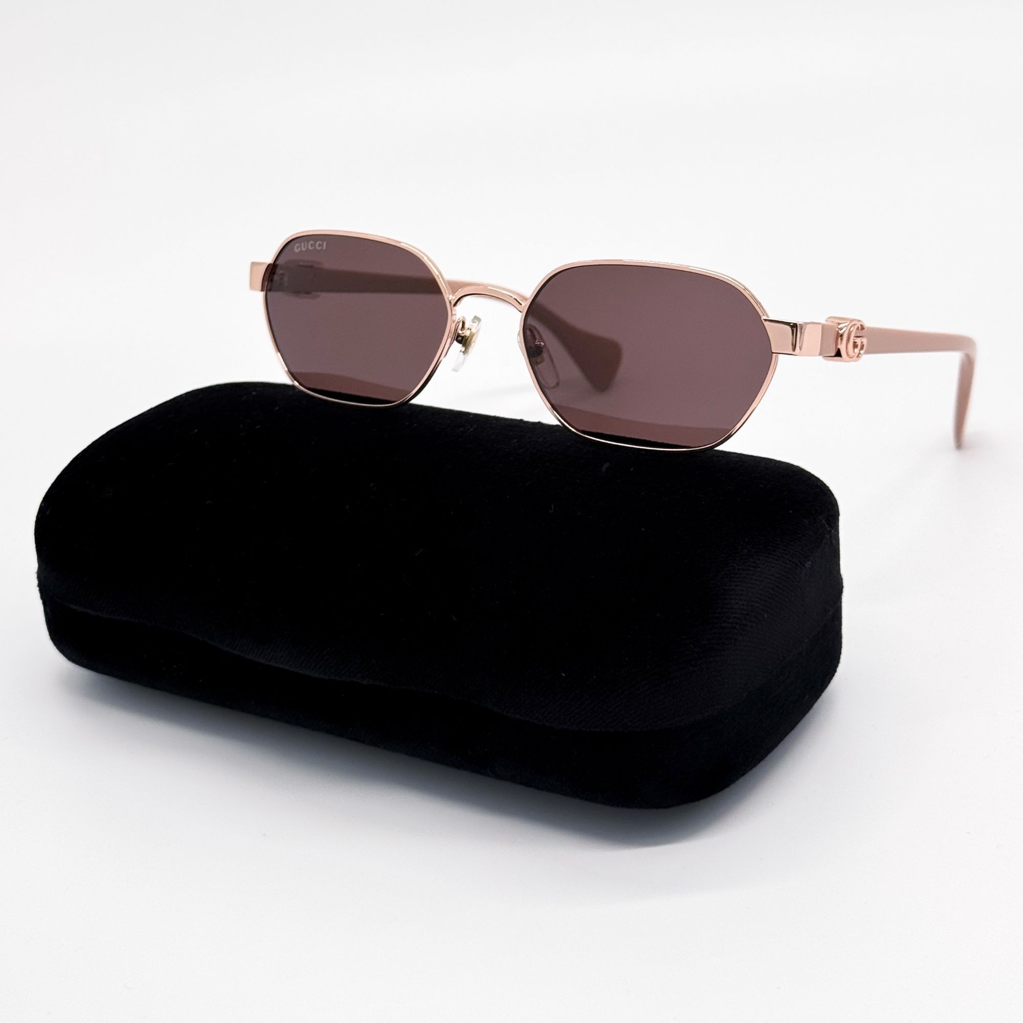 NEW Gucci GG1691S 003 Pink Mirror Women Oval Sunglasses GG 1691S Gucci Acetate Interlocking G Sunglasses GG1691S Pink 1783277  main image 3