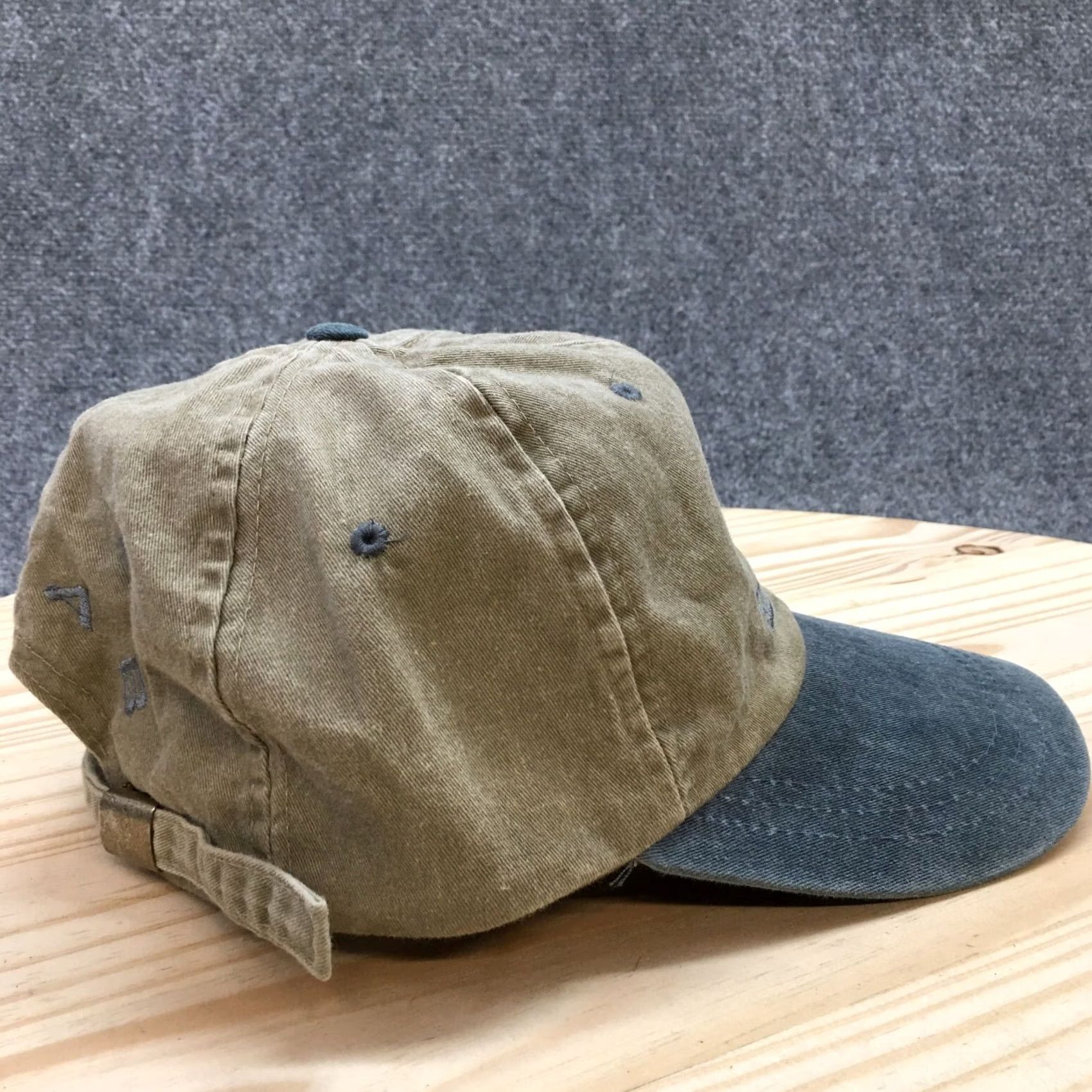 Vintage SCI Baseball Cap Mens Beige One Size Curved Brim Embroidered Logo Size ONE SIZE - 5 Thumbnail