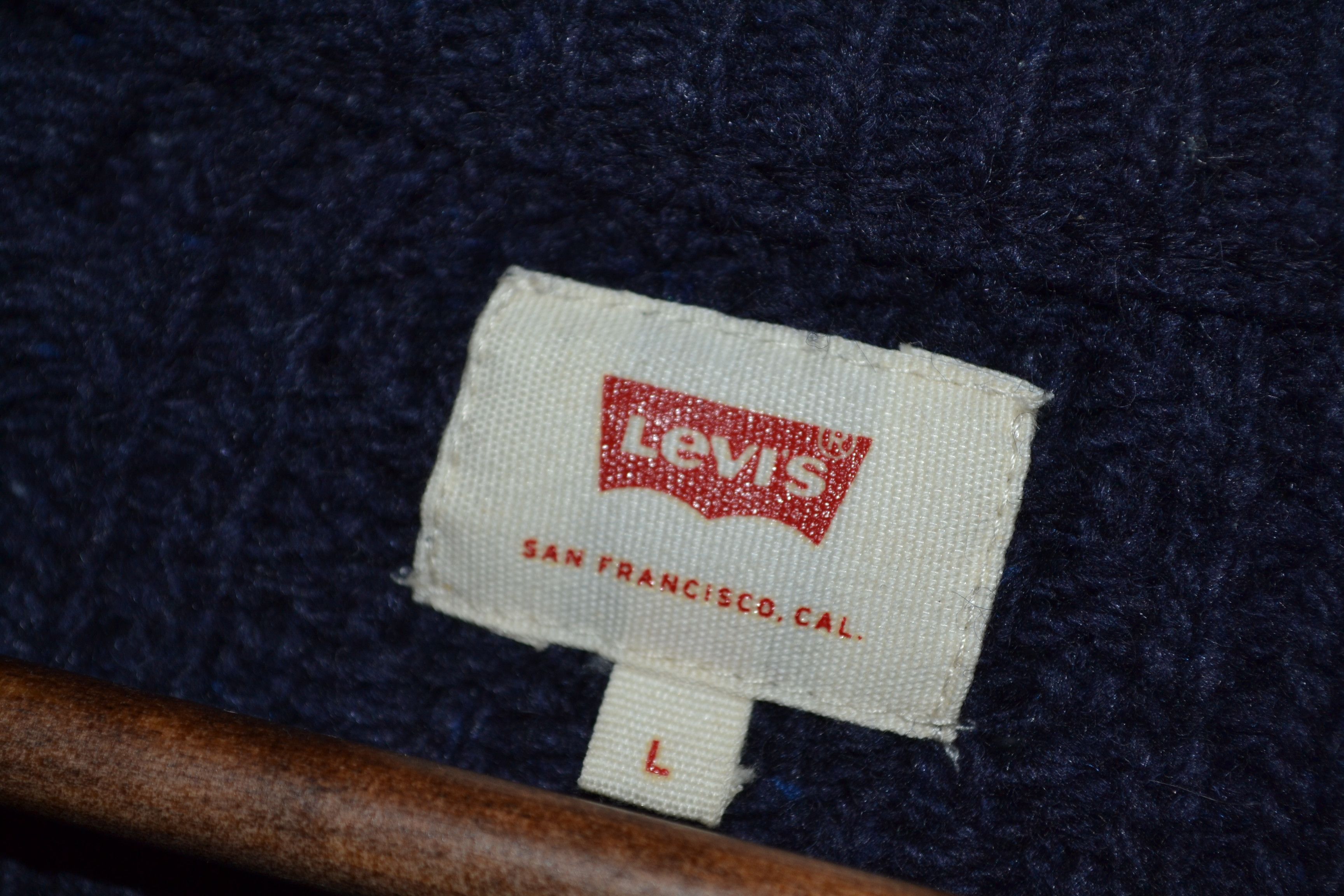 Levi's Levi's Aran-knit Wool-blend Sweater in Navy L Heavy Size US L / EU 52-54 / 3 - 4 Thumbnail