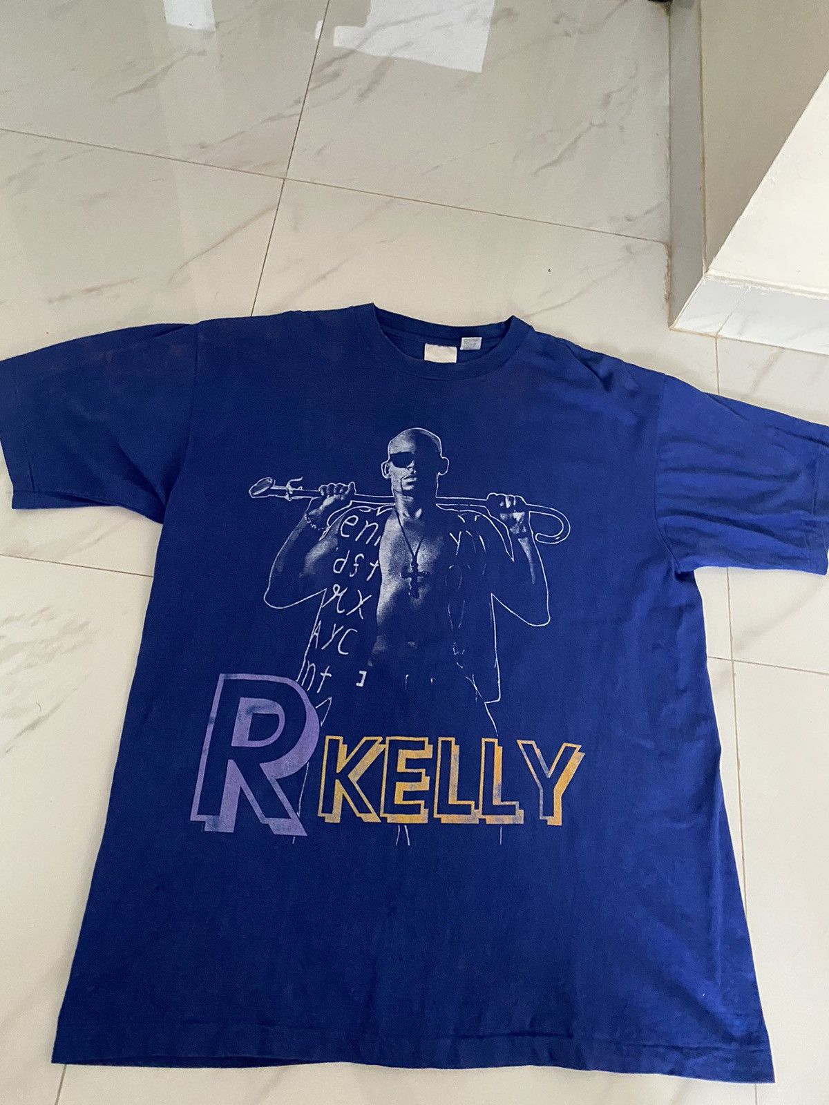 image of Vintage Rare 90’S R.kelly in Blue, Men's (Size XL)