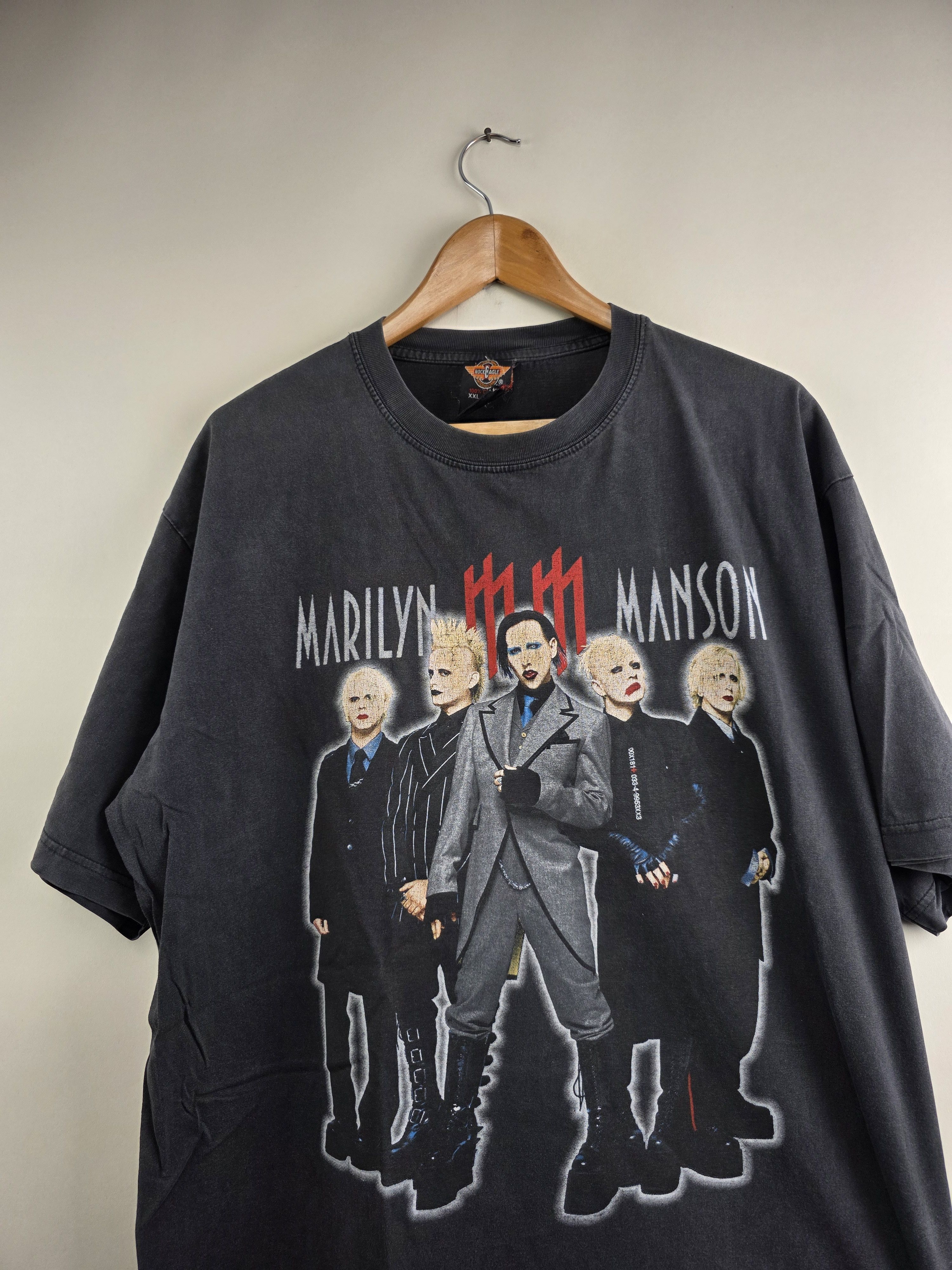 Marilyn Manson 2000 Marilyn Manson 90s Vintage T shirt XL 24" 30" Size US XL / EU 56 / 4 - 2 Thumbnail