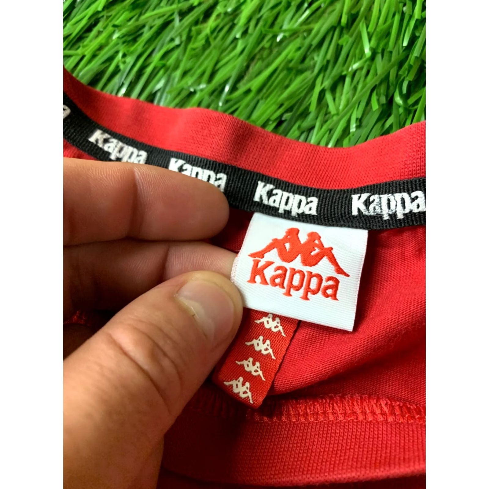 Kappa Kappa Shirt Women XS Casual Short Sleeve Jersey 100% Cotton Red White Black 2019 T-Shirt Size XS / US 0-2 / IT 36-38 - 5 Thumbnail
