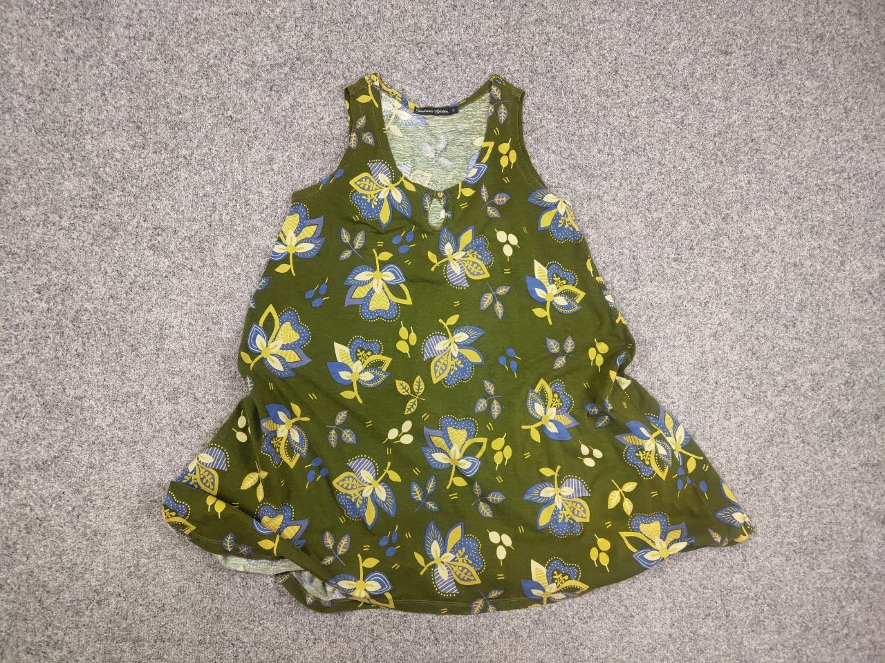 Gudrun Sjoden Gudrun Sjödén Design cotton Green Flower Pattern Tank dress Size S / US 4 / IT 40 - 7 Thumbnail