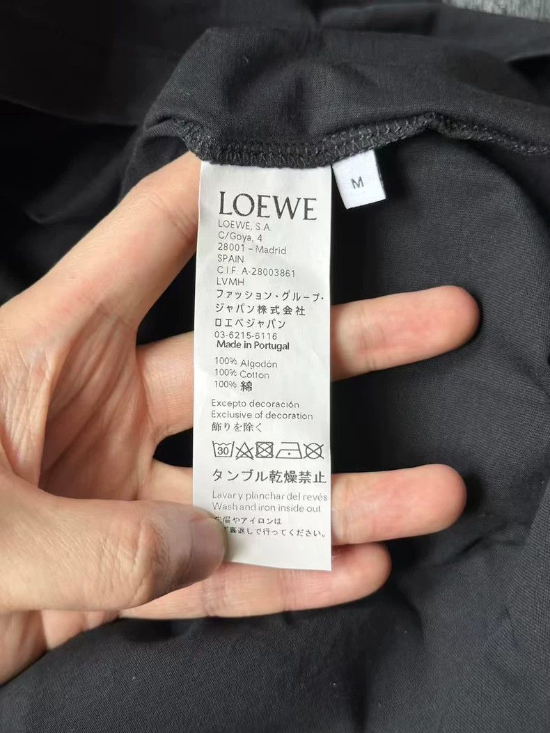 Loewe loewe Black embroidered logo short sleeve 2506-Nextarrow Size US M / EU 48-50 / 2 - 4 Thumbnail