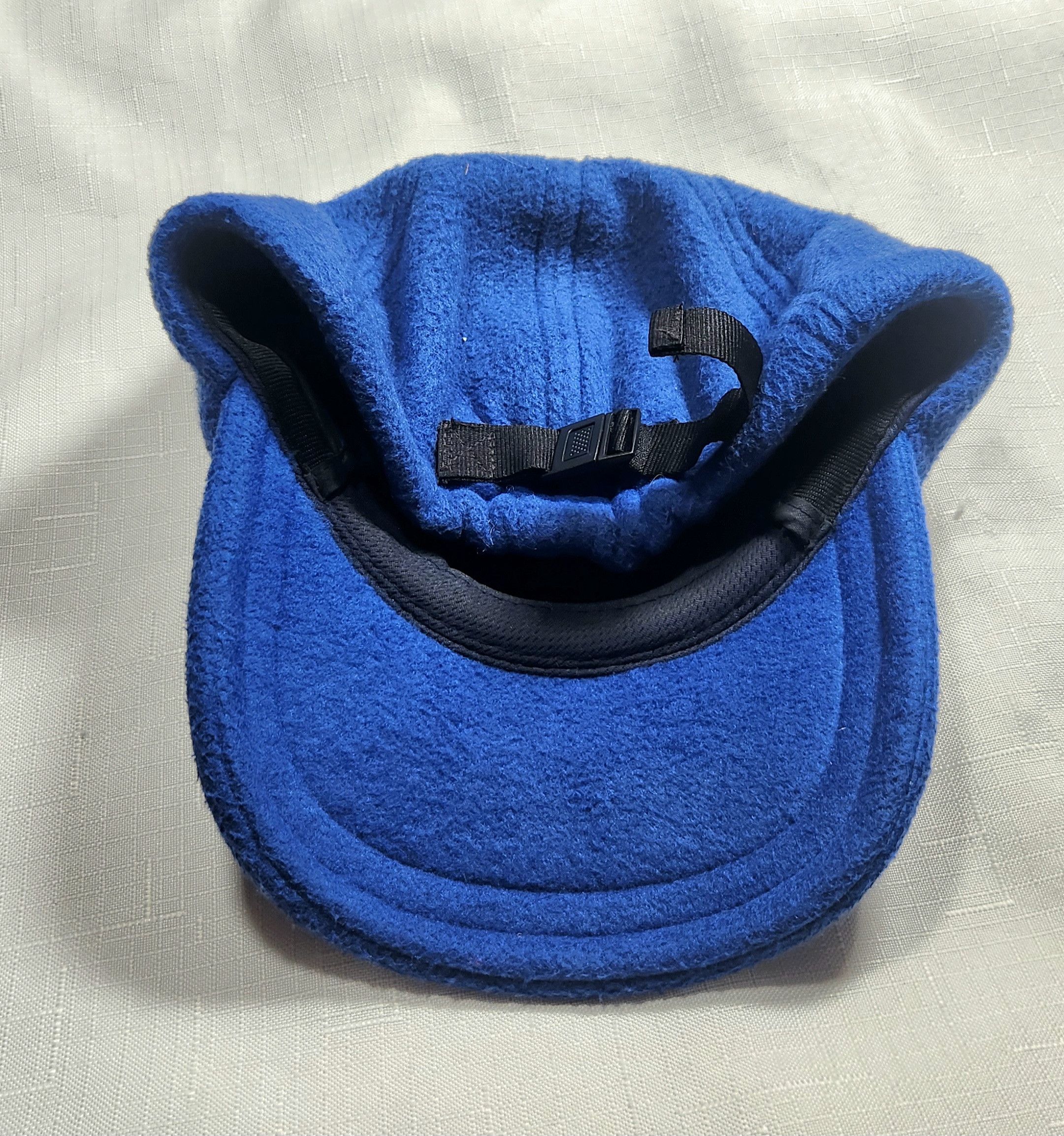 L.L. Bean LL Bean Fuzzy Blue Fleece Winter Baseball Hat SZ S ear flaps Size ONE SIZE - 4 Thumbnail