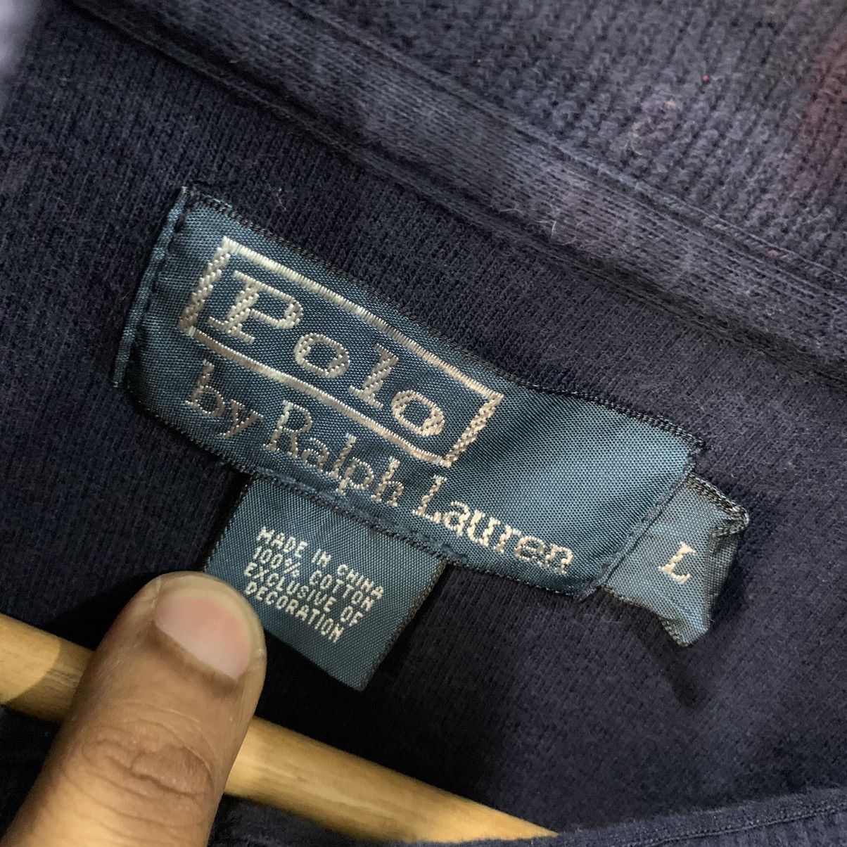 Other Polo Ralph Lauren half zip quarter Navy Sweatshirt Size US L / EU 52-54 / 3 - 3 Thumbnail