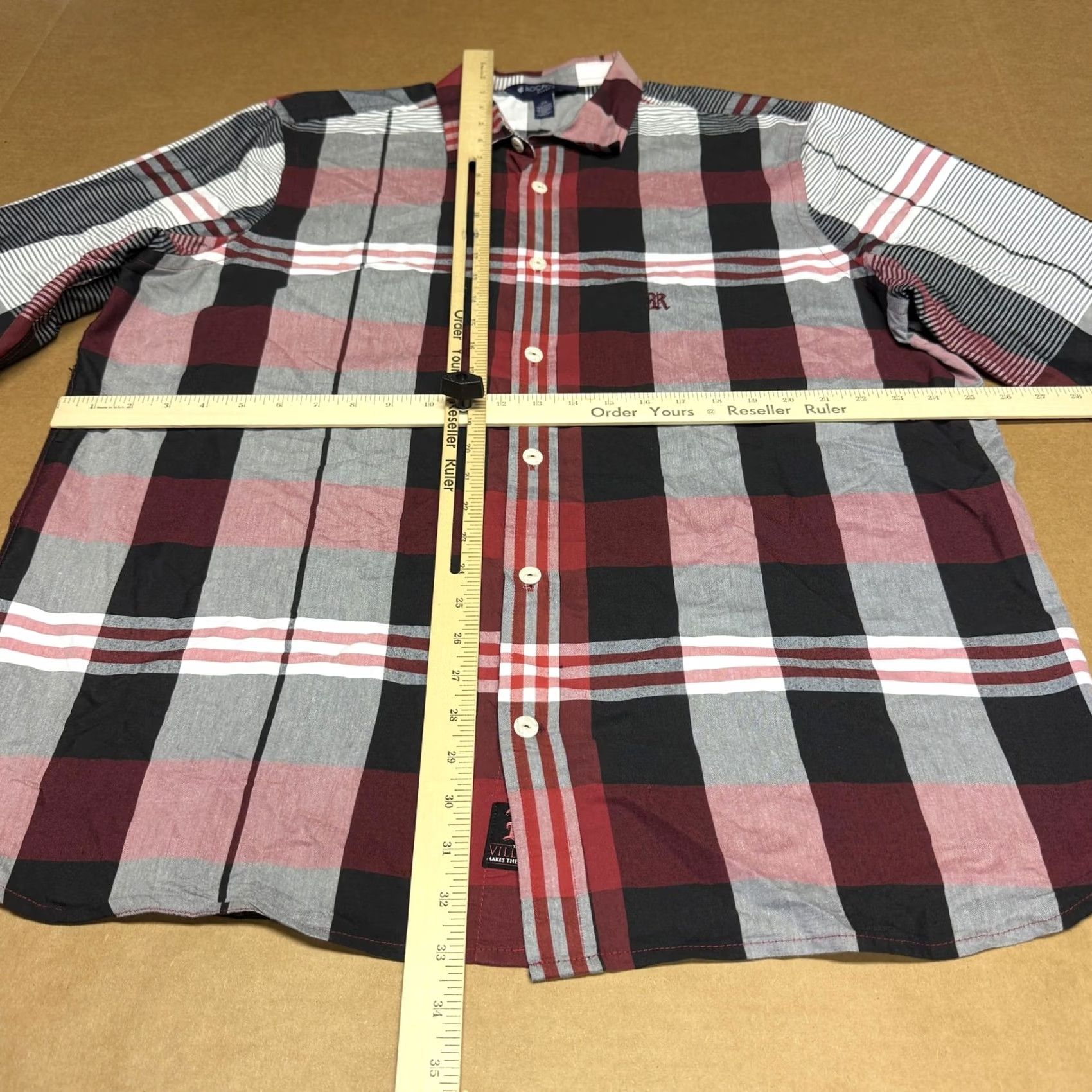 Rocawear Rocawear Shirt Mens 2XL Multicolor Plaid Long Sleeve Button Up Casual Classic Size US XXL / EU 58 / 5 - 7 Thumbnail