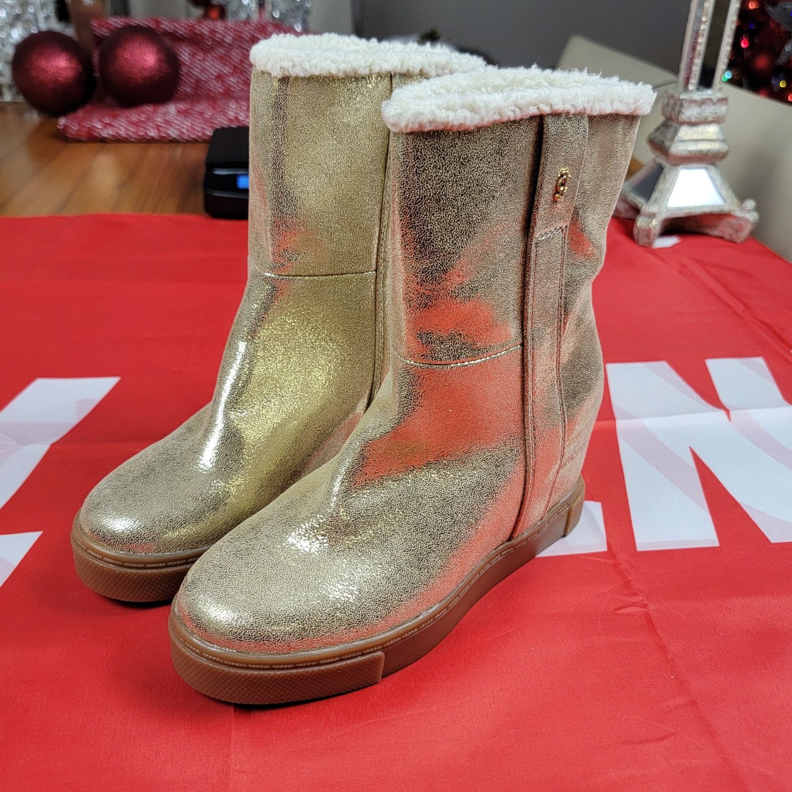 Juicy Couture Juicy Couture Linn Boots Dusty Gold (Sz 6B) Size US 6 / IT 36 - 1 Thumbnail