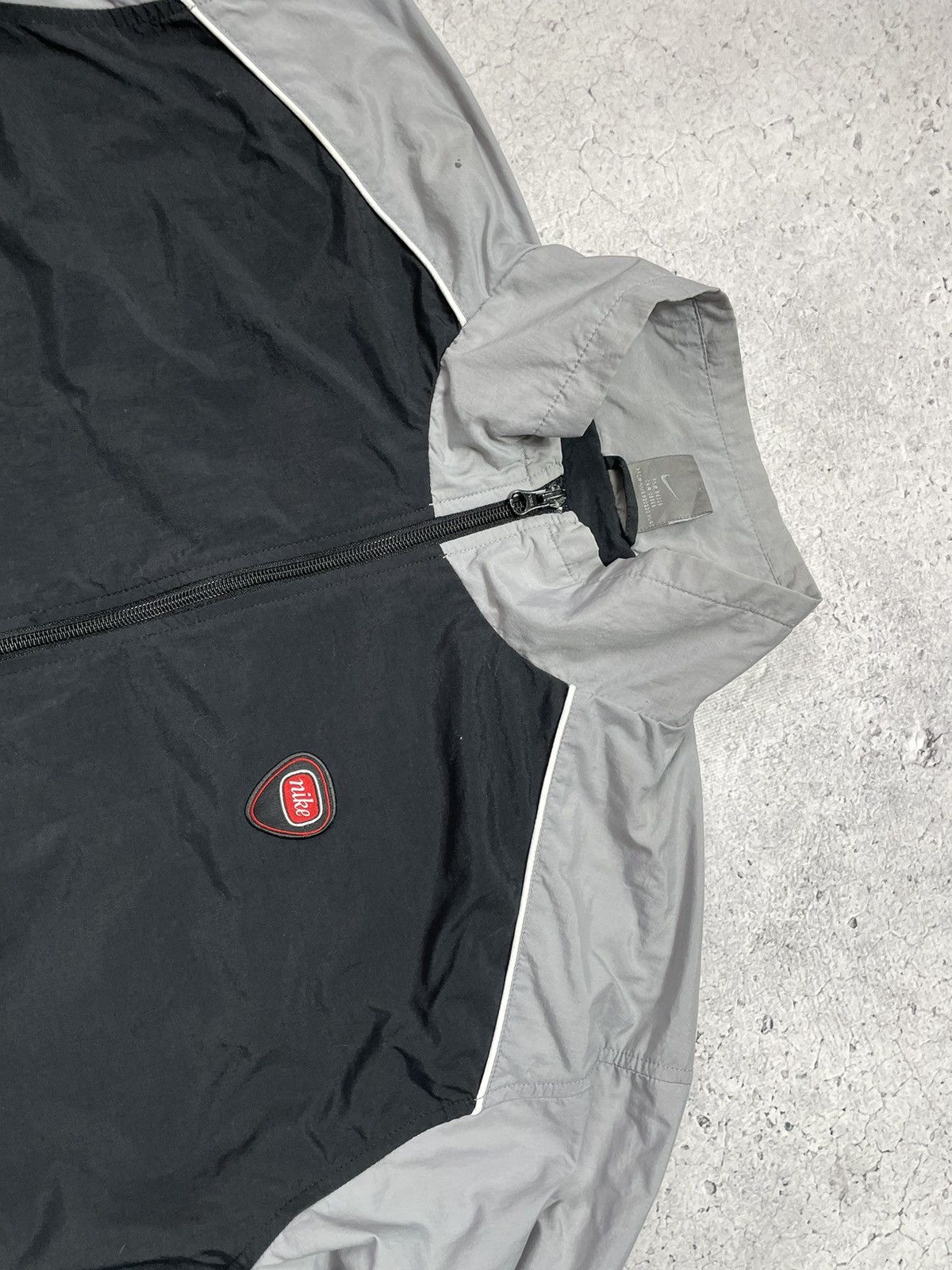 Nike × Vintage Nike Drill Y2K Swoosh Vintage Nylon Jacket Size US XXL / EU 58 / 5 - 5 Thumbnail