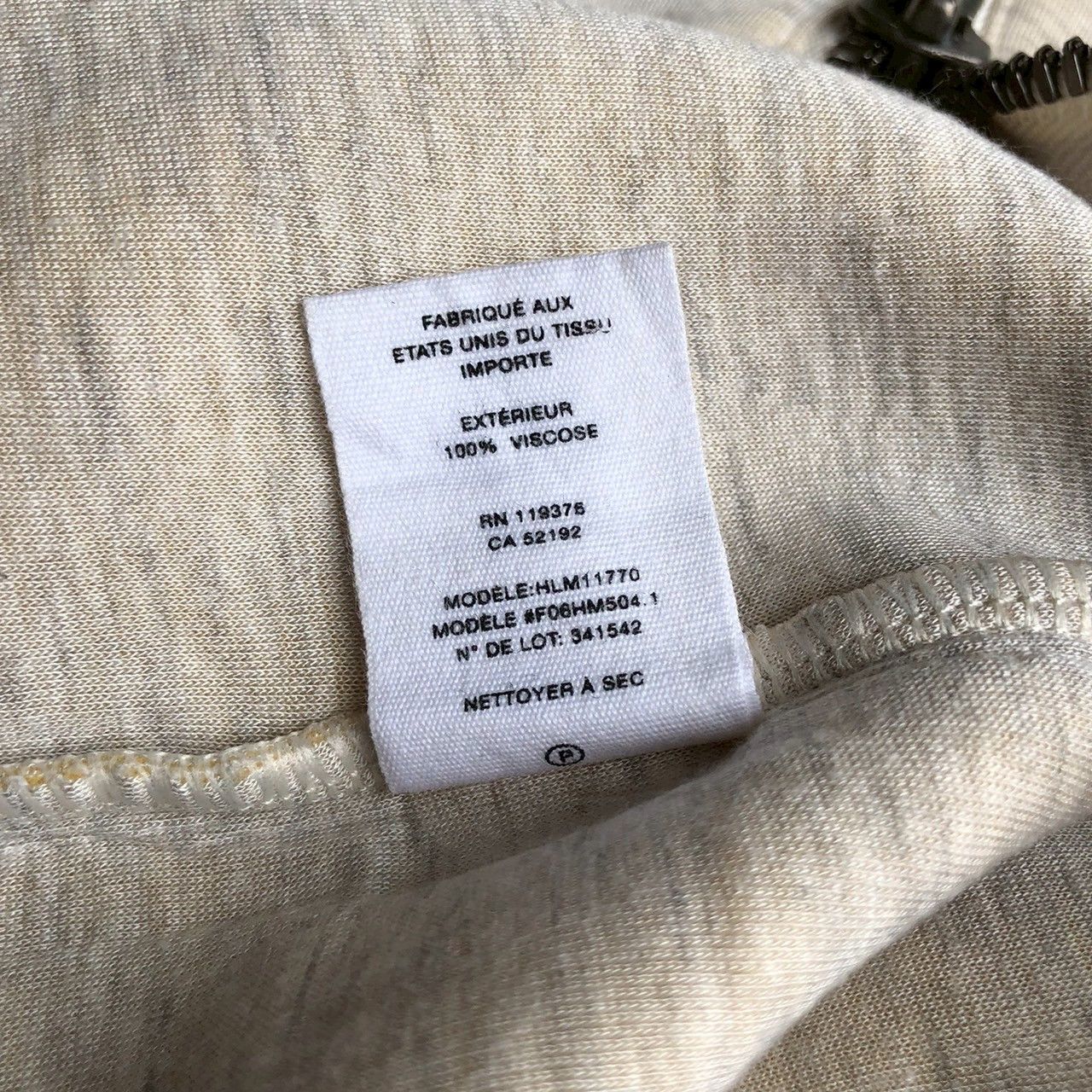Helmut Lang Rare archival Helmut Lang Viscose zip hoodie from Fall 2006 Size US L / EU 52-54 / 3 - 9 Thumbnail