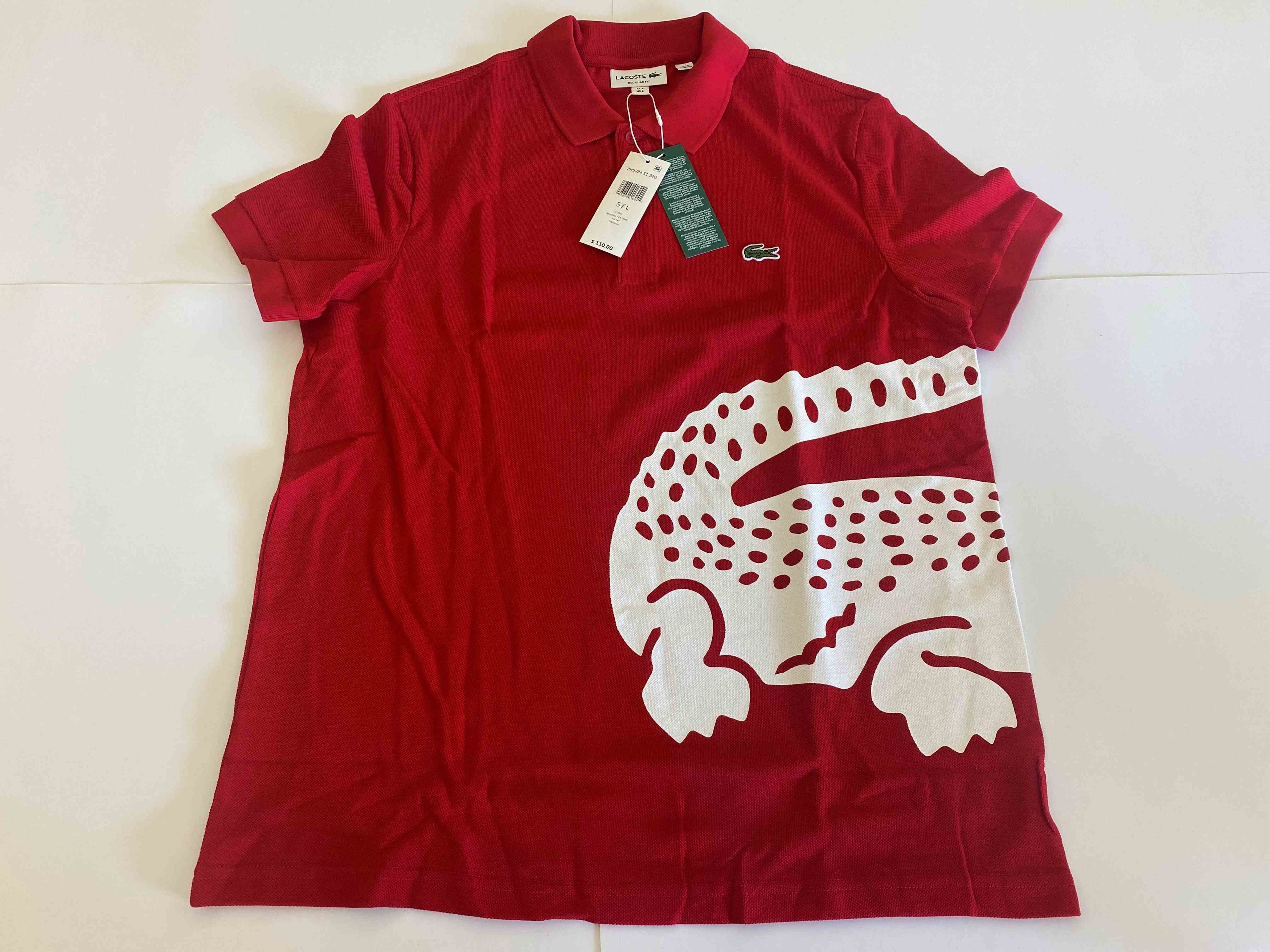 Lacoste Lacoste RED SZ S Men Polo Shirt 100% Cotton Size US S / EU 44-46 / 1 - 1 Thumbnail