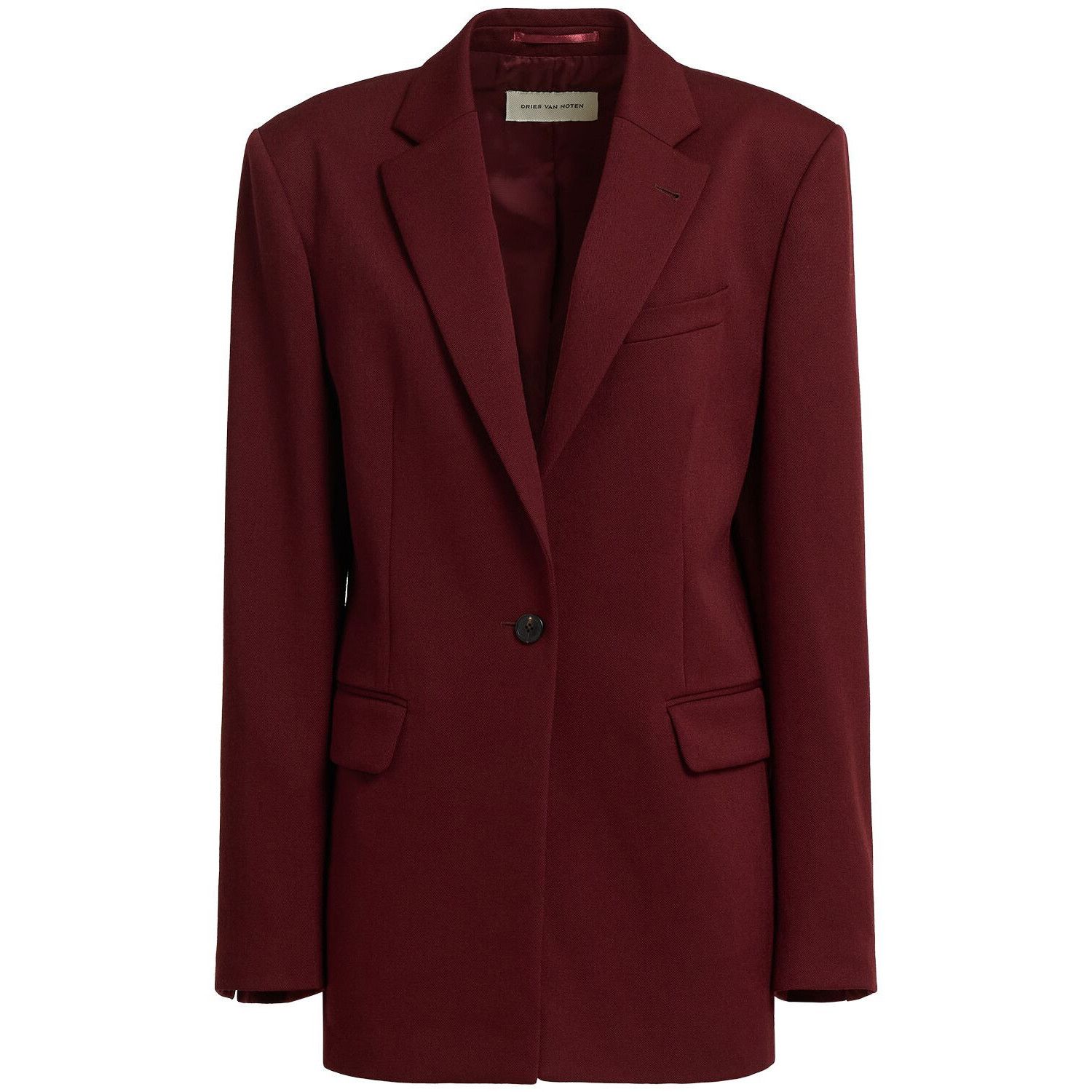 Dries Van Noten DRIES VAN NOTEN Baftan Red Blazer Jacket New & Authentic (Wo Size XS / US 0-2 / IT 36-38 - 1 Thumbnail