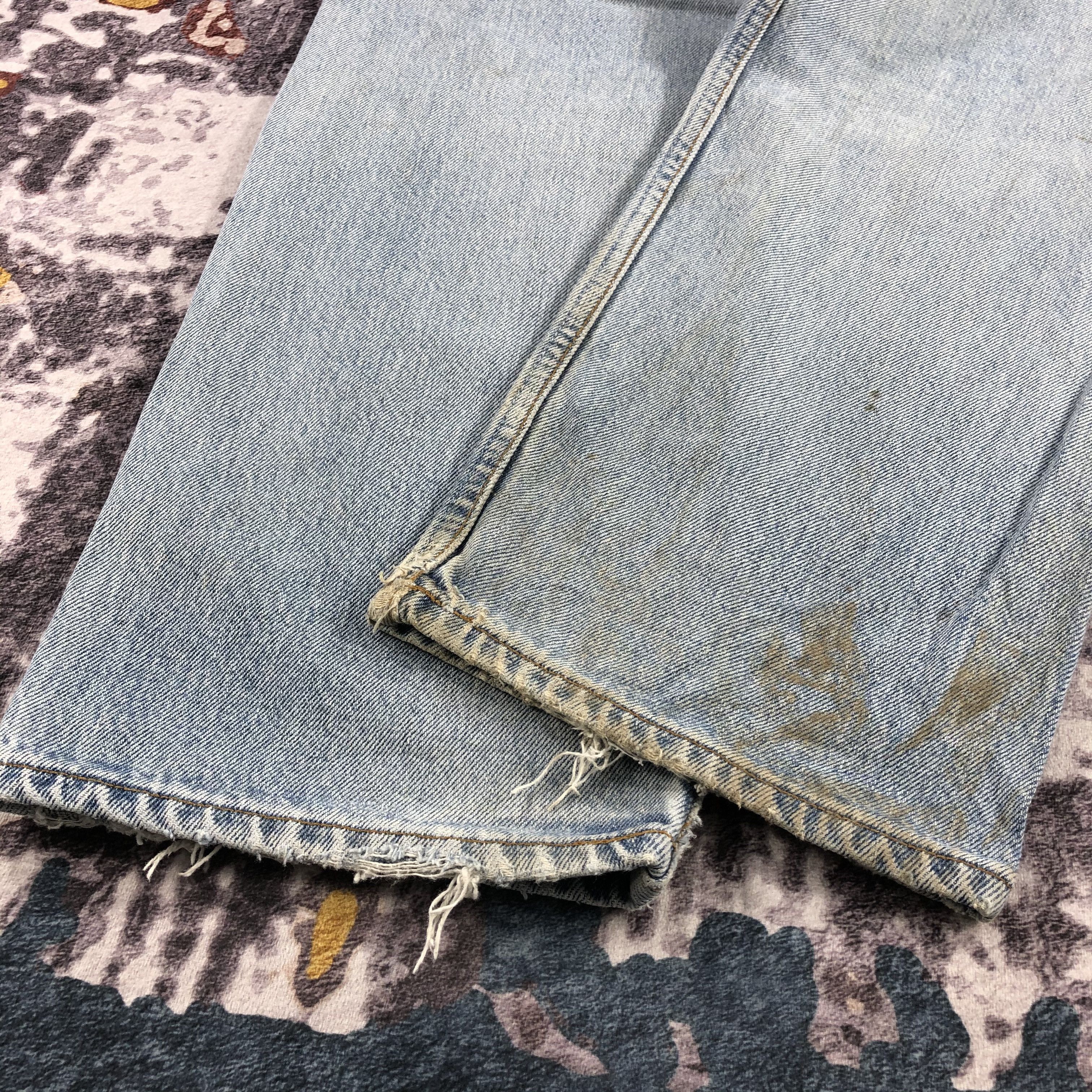 Levi's 90s Vintage Light Wash Levis 501 Jeans-JM2188 Size US 31 - 4 Thumbnail