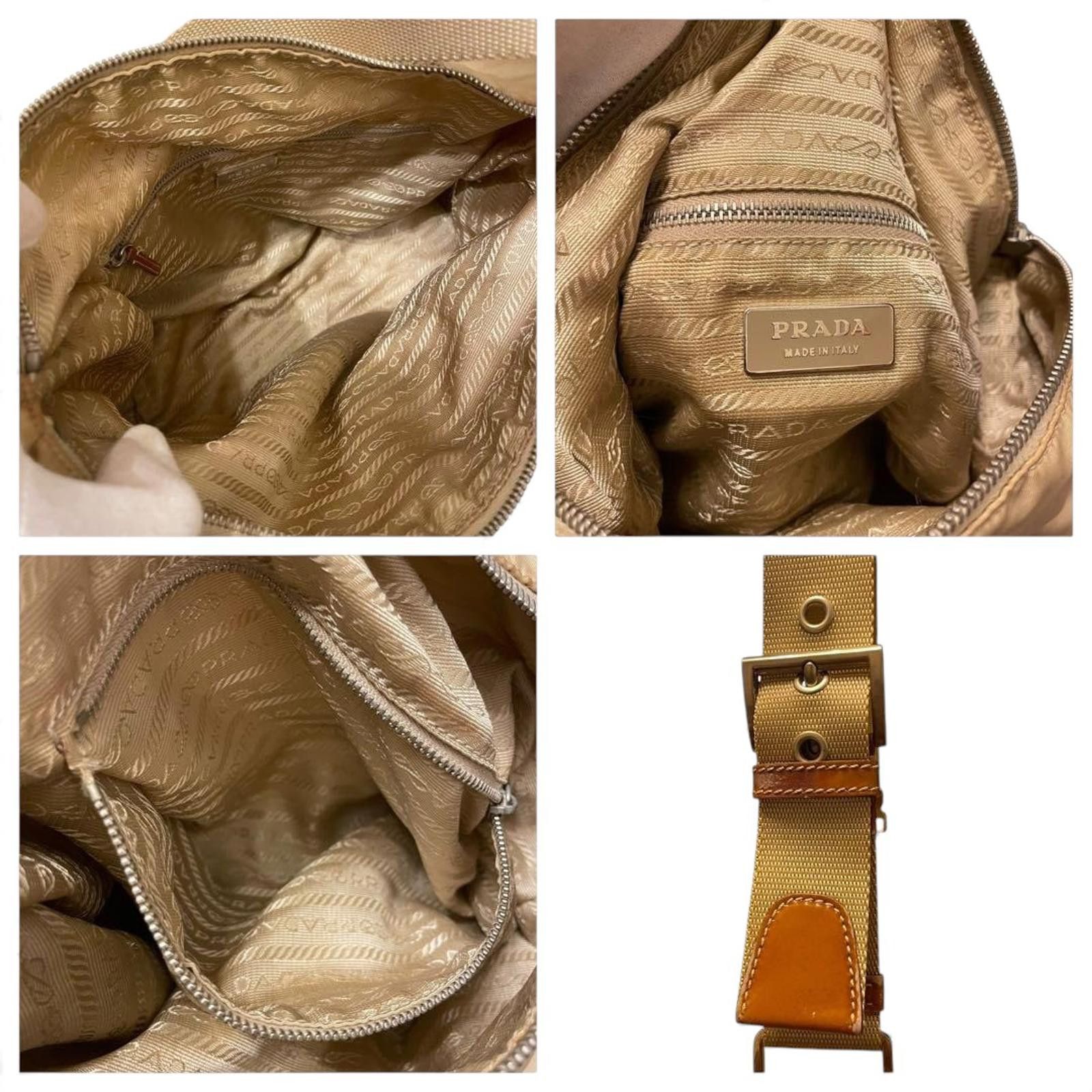 Prada Prada - Beige Brown Shoulder Bag Size ONE SIZE - 7 Thumbnail