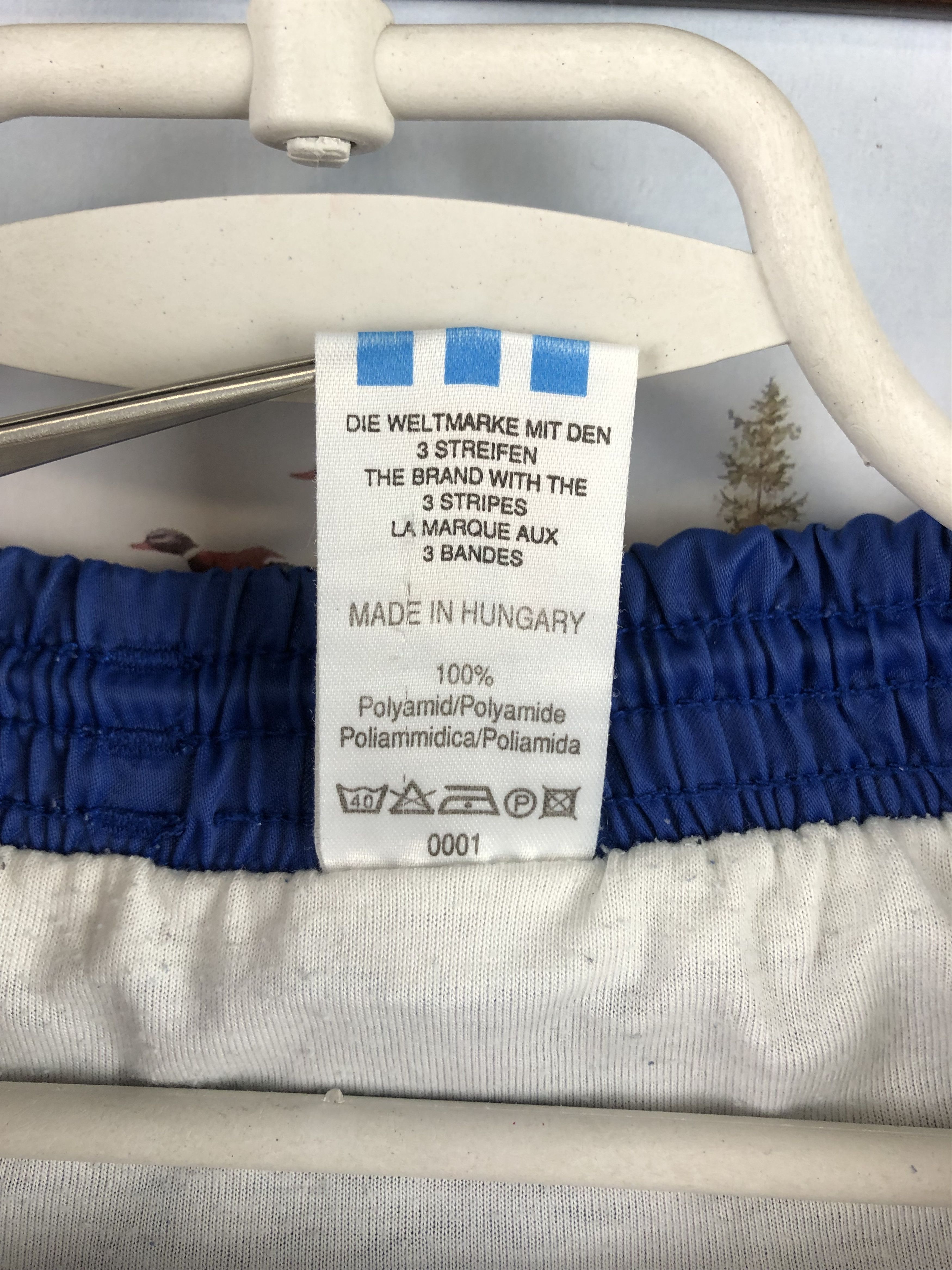 Adidas Vintage France Football Nylon Shorts Rare Soccer Blue Size US 34 / EU 50 - 11 Thumbnail