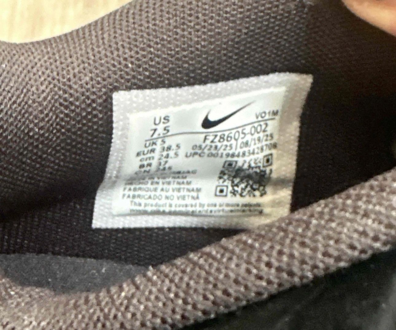 Nike Nike A’One Black Metallic/Silver Size US 7.5 / IT 37.5 - 5 Thumbnail
