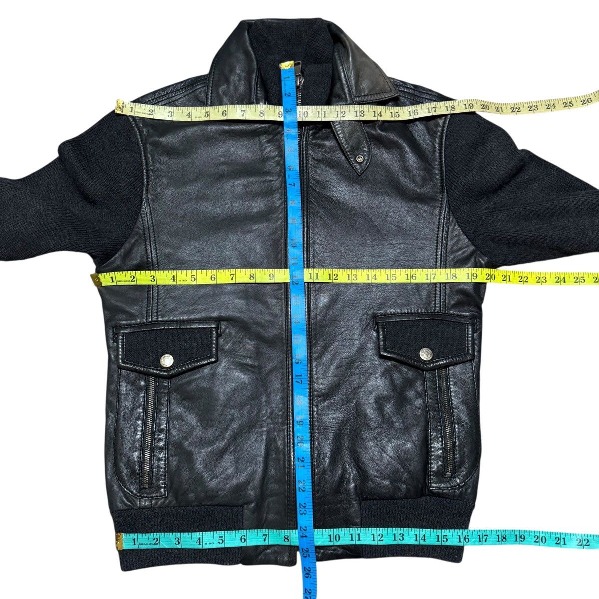 Dolce & Gabbana Dolce & Gabbana Leather Jacket Hybrid Patina Size US M / EU 48-50 / 2 - 24 Thumbnail