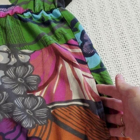 Desigual Desigual Banded Short Slv Pocket Multicolored Graphics Gathe Size S / US 4 / IT 40 - 8 Thumbnail