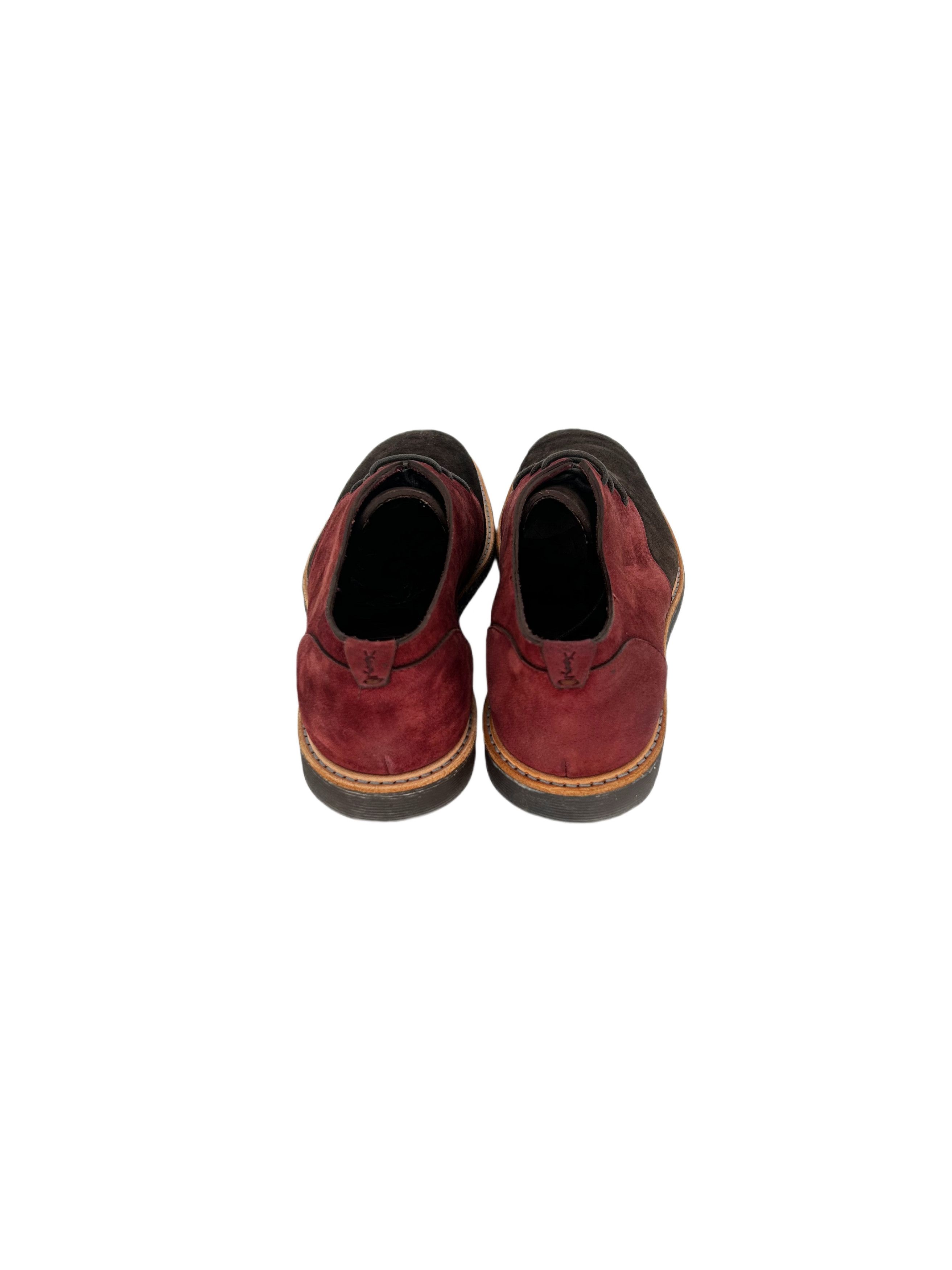 Yves Saint Laurent Yves Saint Laurent Bi-Colour Suede Desert ShoesWithCrepeSole Size US 9 / EU 42 - 5 Thumbnail
