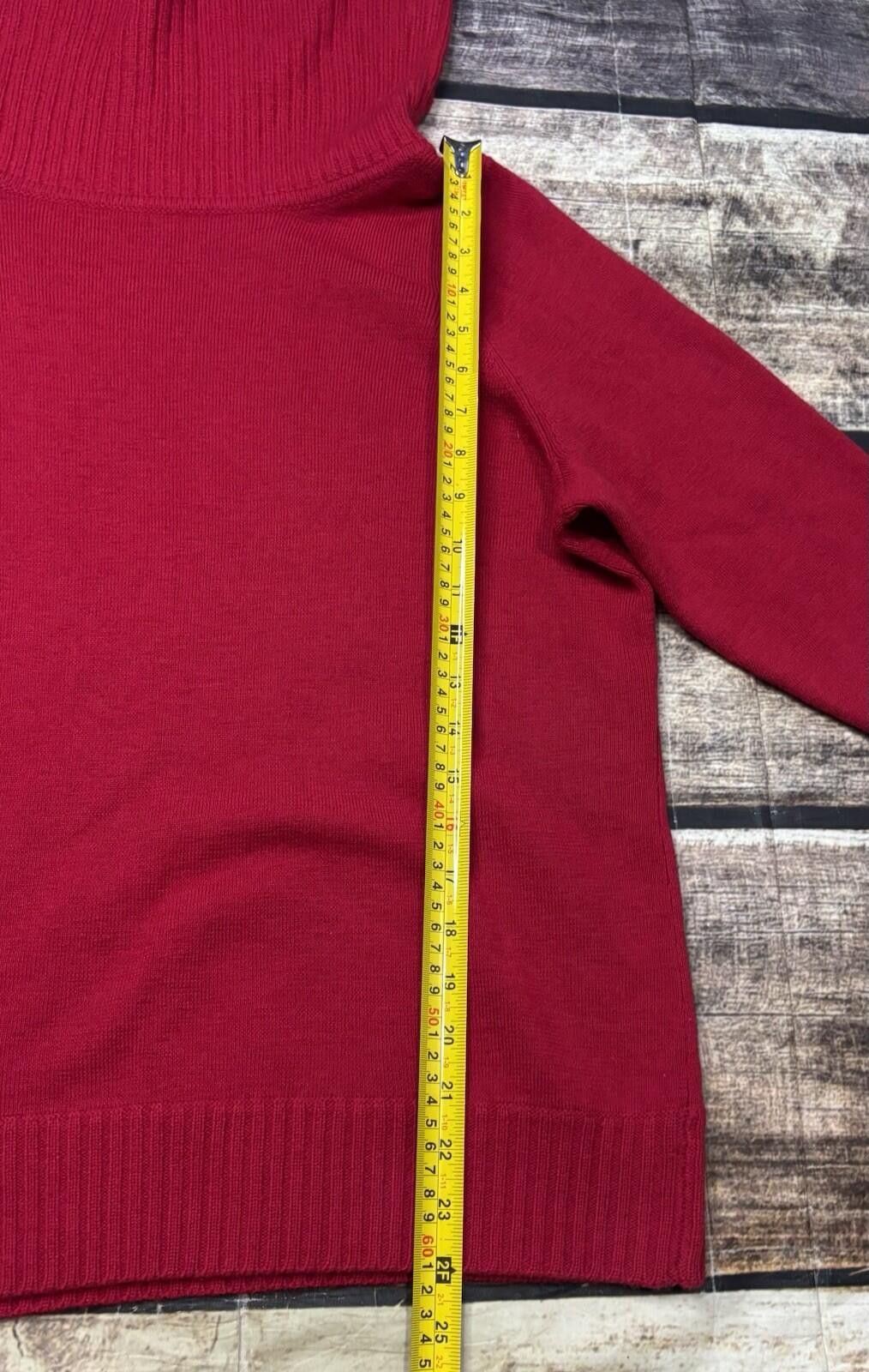 Other Marisa Christina Sweater Womens 2XL Merino Wool Cowl Neck Size XXL / US 16-18 / IT 52-54 - 10 Thumbnail