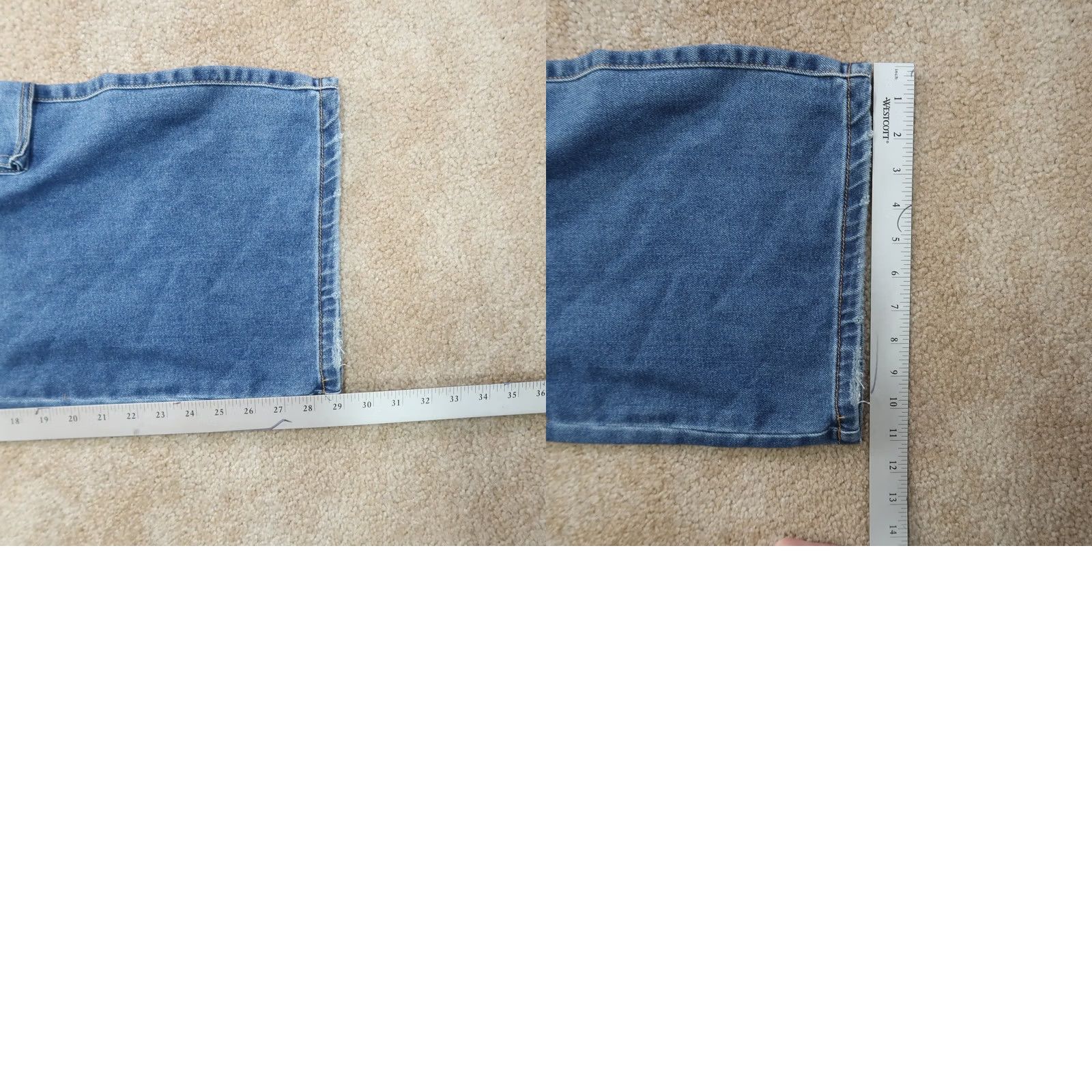 Vintage LOVE CULT Cargo Jeans Womens Juniors 7 Blue Frosted Wide-Leg Y2K New Size 28" / US 6 / IT 42 - 9 Thumbnail