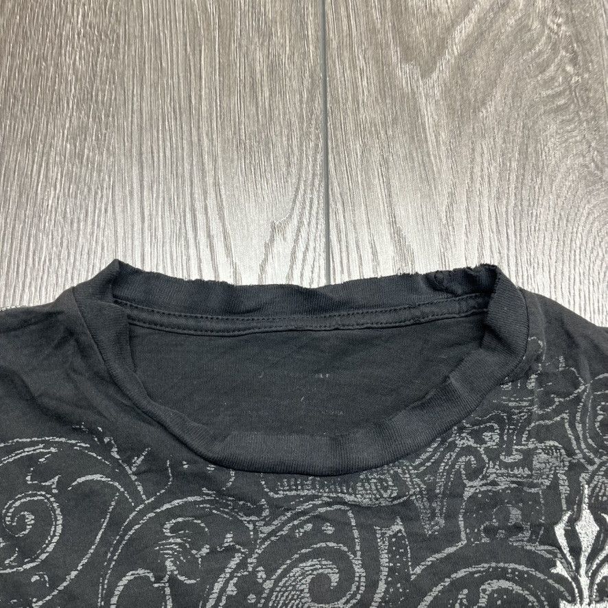 Japanese Brand × Vintage Vintage Y2k Tribal Cross Wrap Around Print T Shirt XL Black Size US XL / EU 56 / 4 - 3 Thumbnail