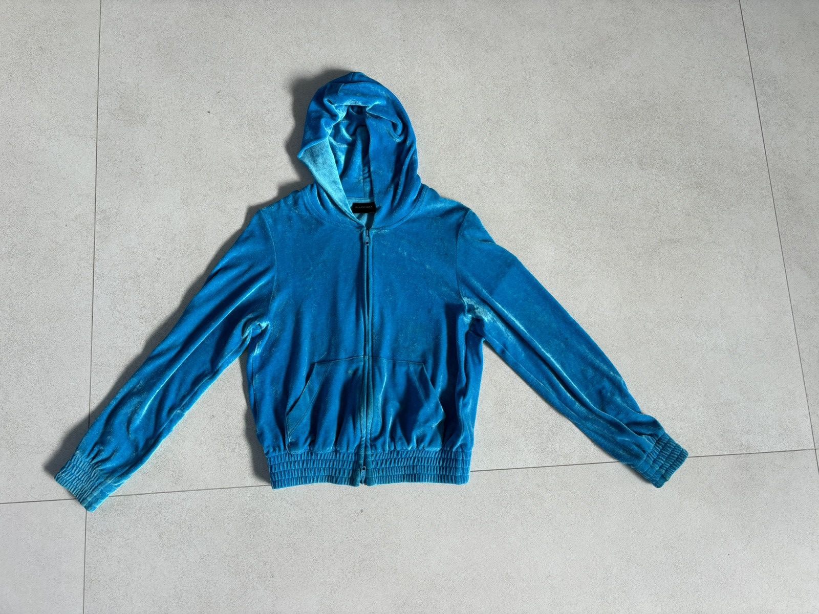 Balenciaga Balenciaga velour zip hoodie Size XS / US 0-2 / IT 36-38 - 1 Thumbnail