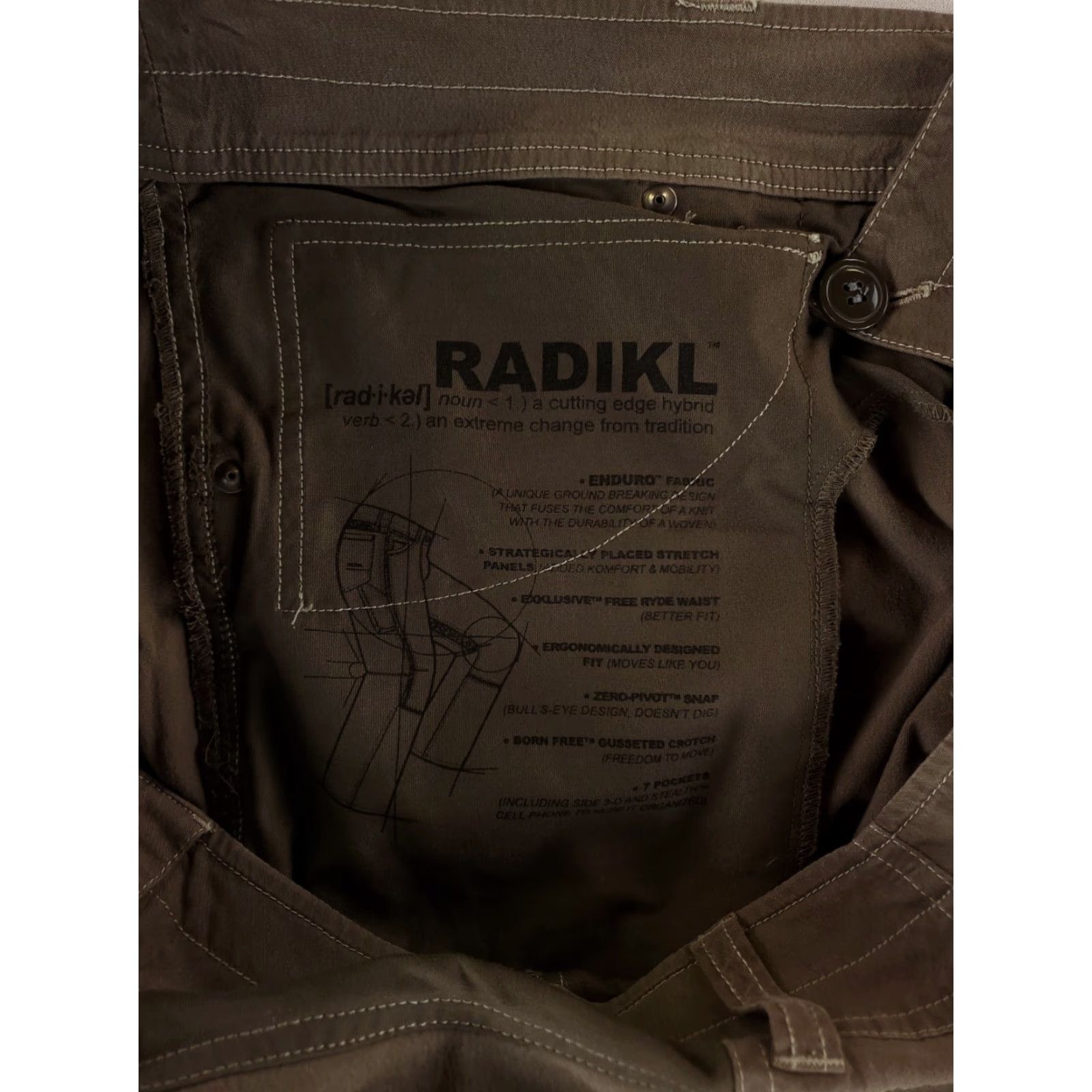 Vintage Kuhl Pants Brown Mens 40x30 Inseam 30 Casual Pants Radikl Brown Mens 40x30 Actual Style: Casual Pants Size US 40 / EU 56 - 5 Thumbnail